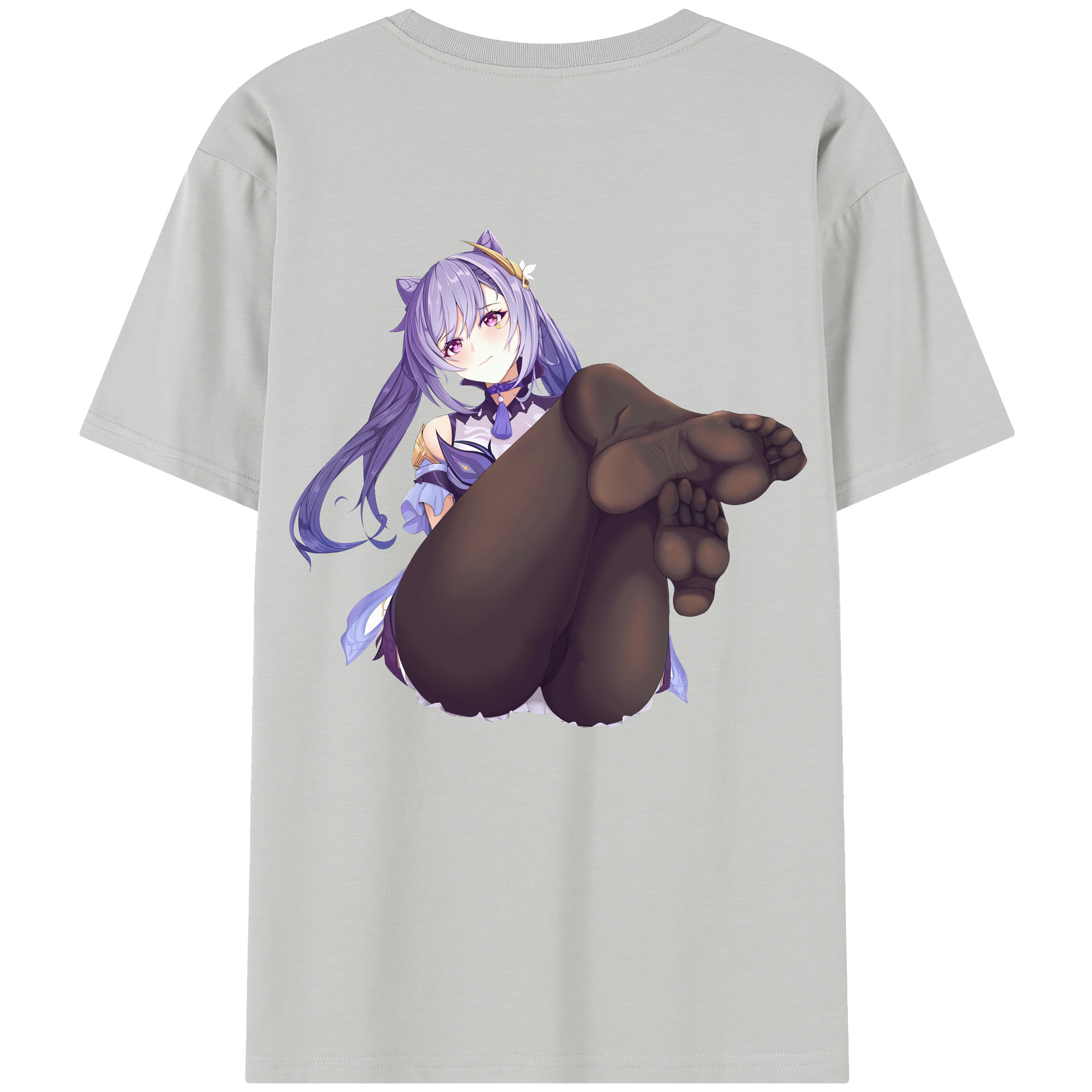 げんし神 刻晴 こくせい genshin Kokusei レディース半袖Tシャツ(バックプリント)