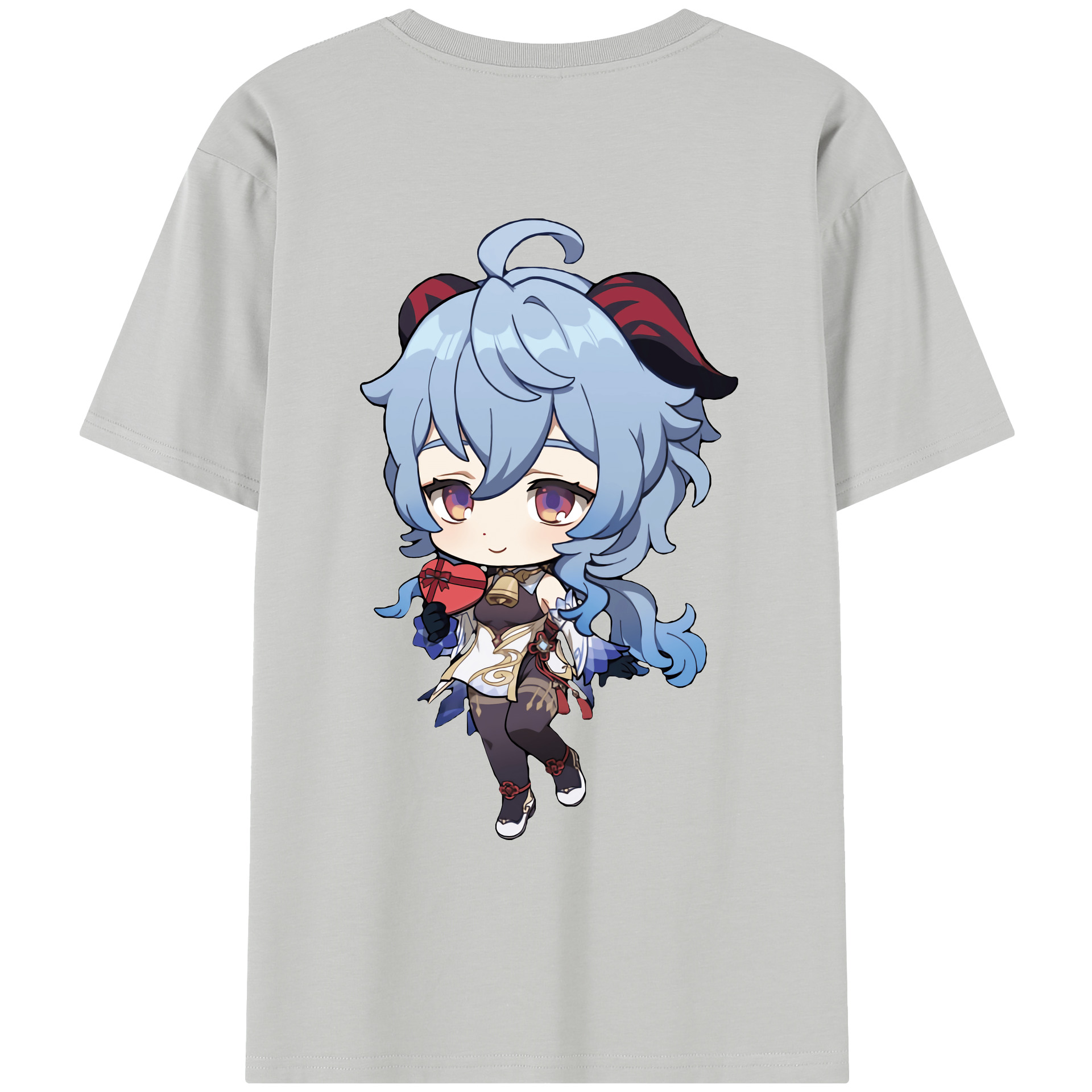 げんし神 甘雨 かんう genshin Ganyu レディース半袖Tシャツ(バックプリント)