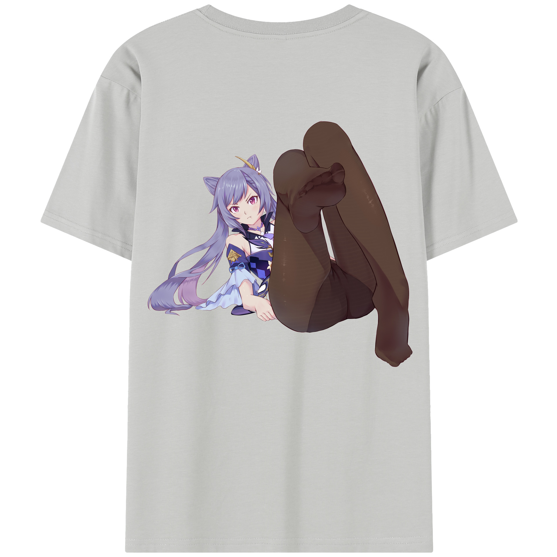 げんし神 刻晴 こくせい genshin Kokusei レディース半袖Tシャツ(バックプリント)
