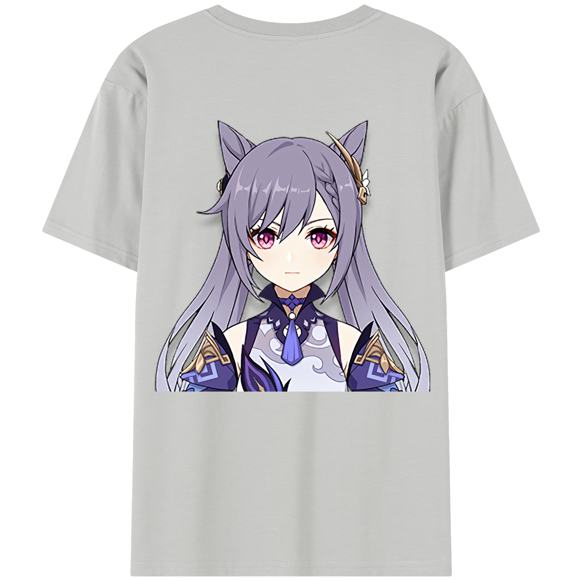 げんし神 刻晴 こくせい genshin Kokusei レディース半袖Tシャツ(バックプリント)