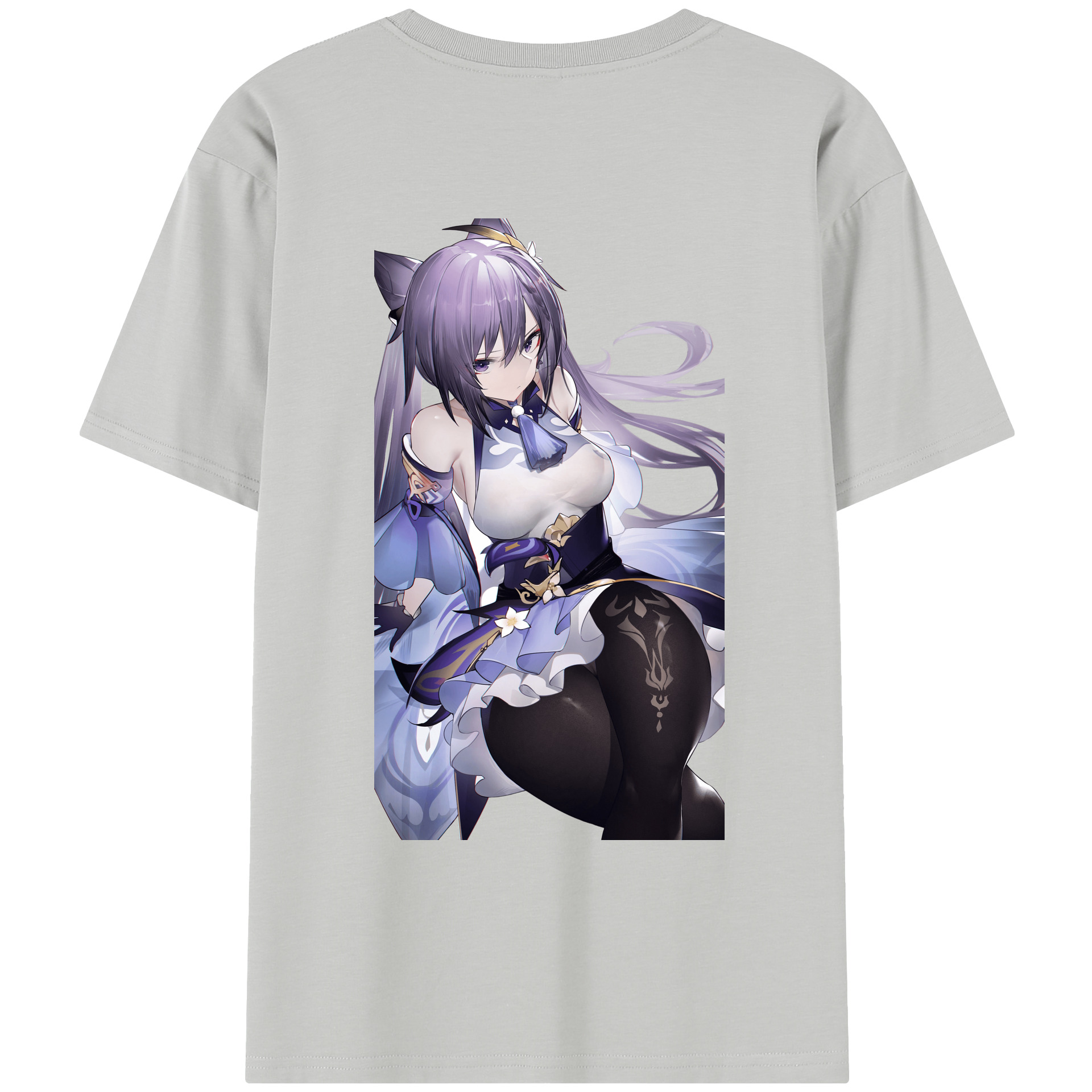 げんし神 刻晴 こくせい genshin Kokusei レディース半袖Tシャツ(バックプリント)