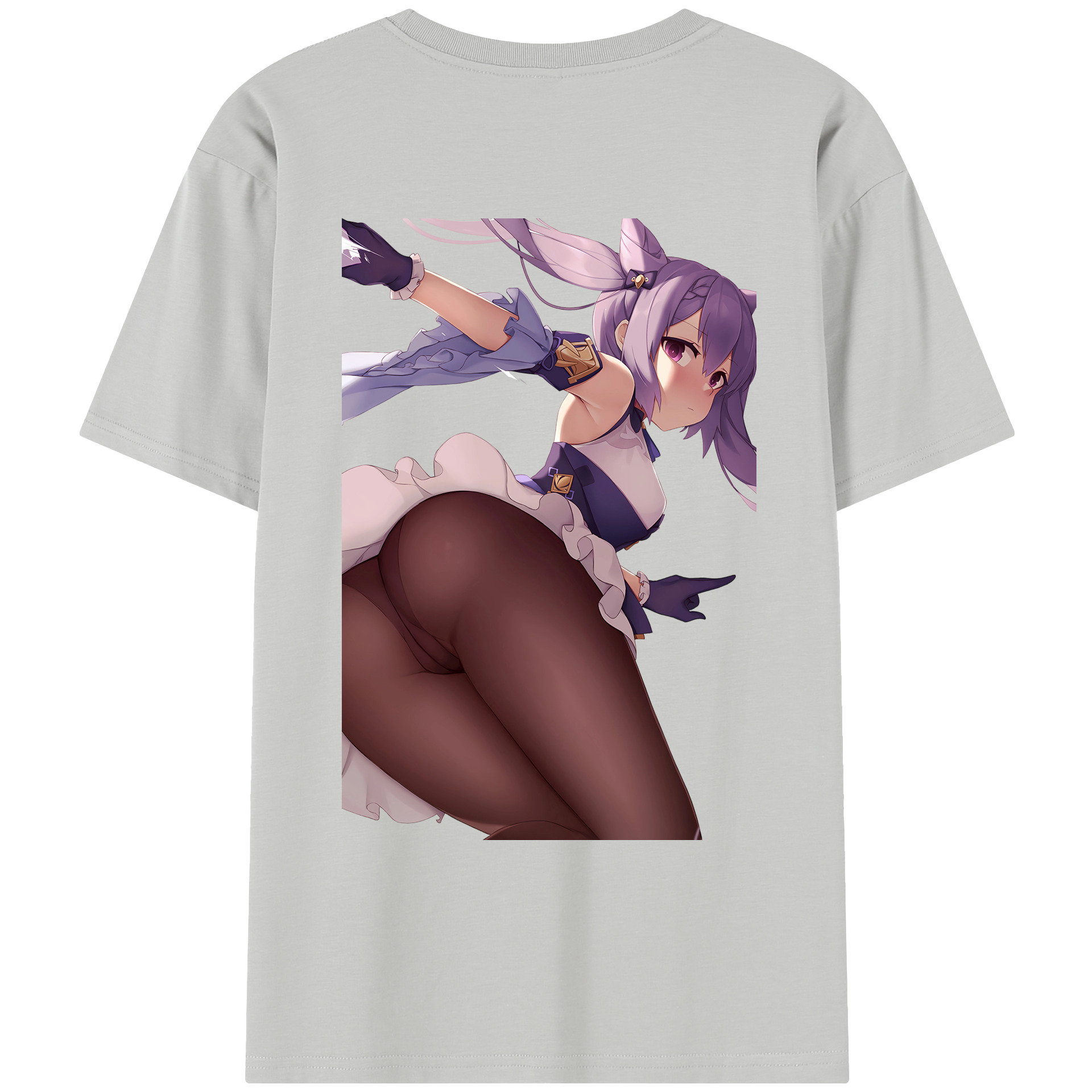 げんし神 刻晴 こくせい genshin Kokusei レディース半袖Tシャツ(バックプリント)