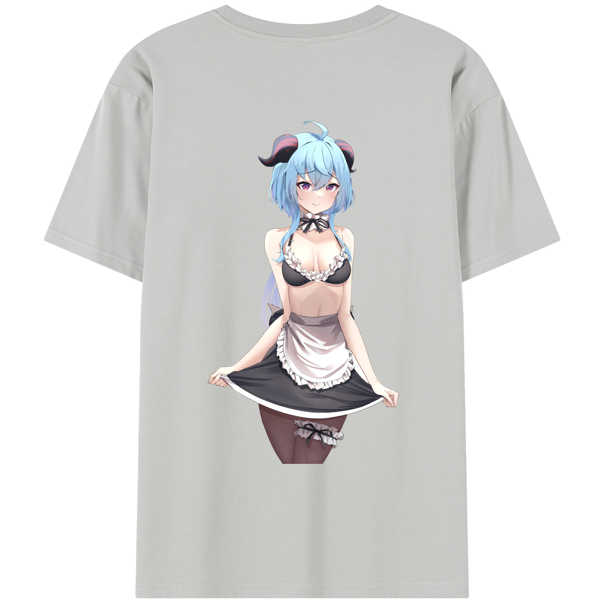 げんし神 甘雨 かんう genshin Ganyu レディース半袖Tシャツ(バックプリント)