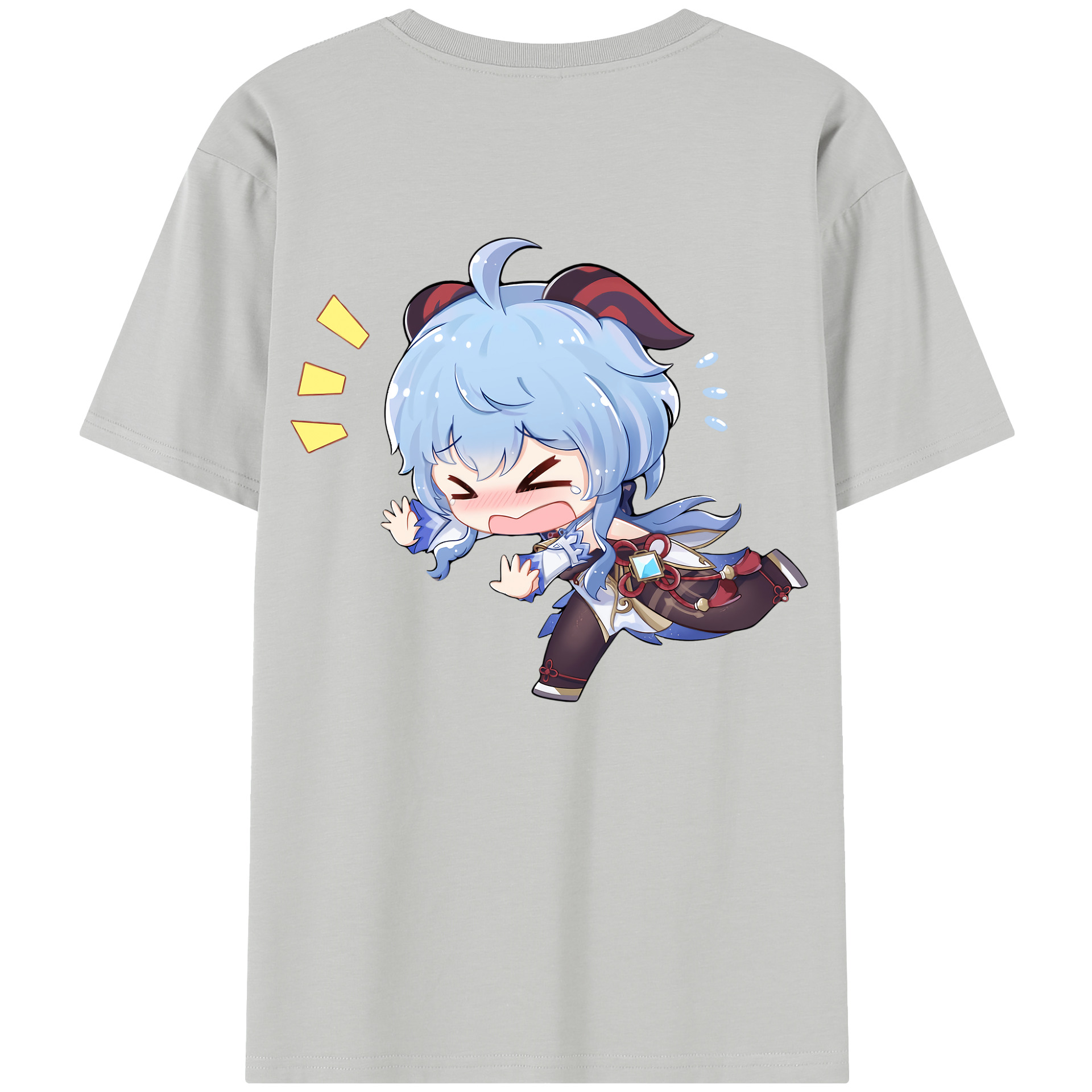 げんし神 甘雨 かんう genshin Ganyu レディース半袖Tシャツ(バックプリント)