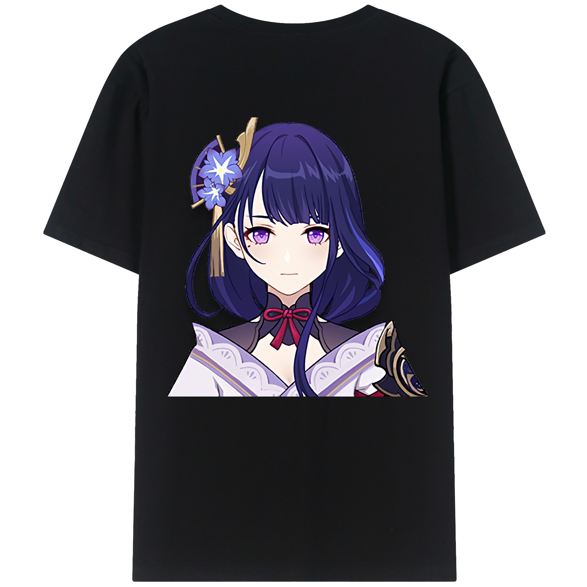 げんし神 雷電将軍 らいでんしょうぐん genshin Raiden Shogun レディース半袖Tシャツ(バックプリント)