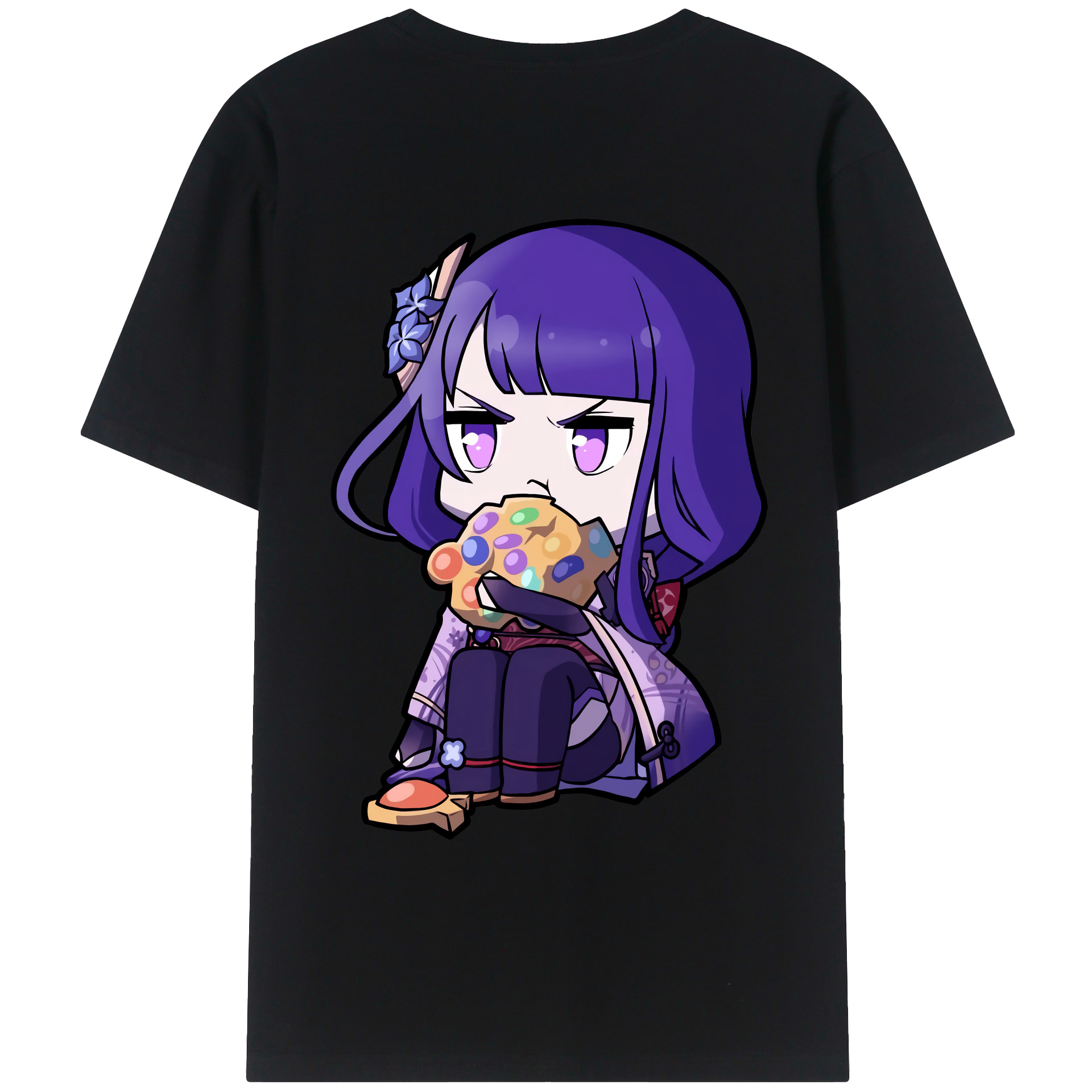 げんし神 雷電将軍 らいでんしょうぐん genshin Raiden Shogun レディース半袖Tシャツ(バックプリント)