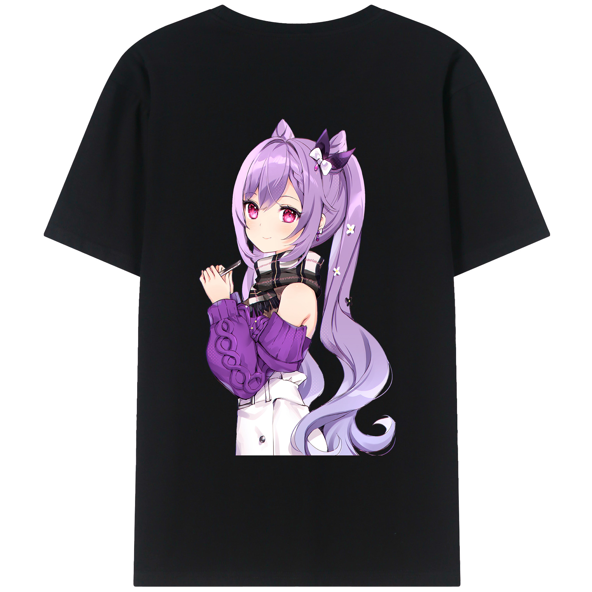 げんし神 刻晴 こくせい genshin Kokusei レディース半袖Tシャツ(バックプリント)