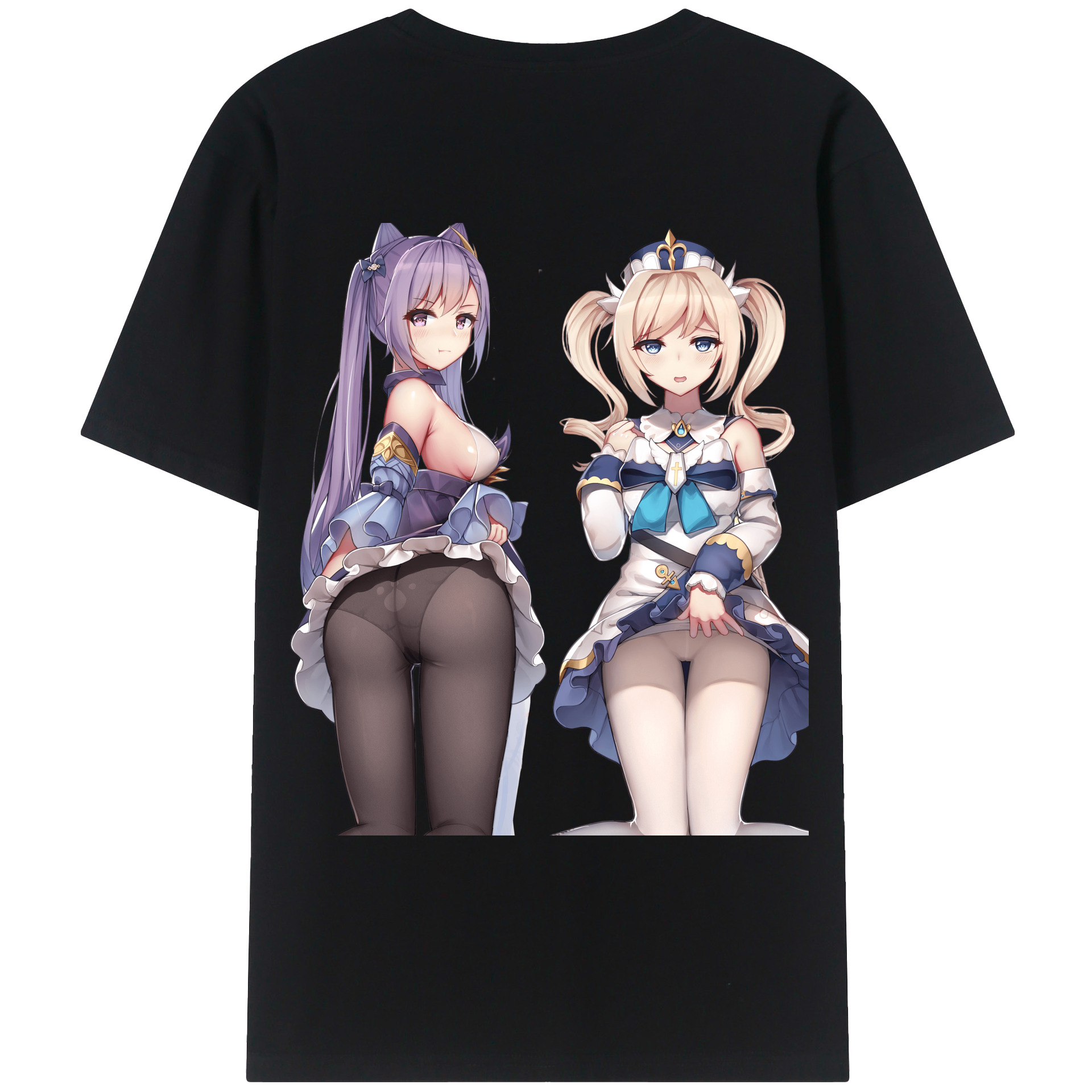 げんし神 刻晴 こくせい genshin Kokusei レディース半袖Tシャツ(バックプリント)
