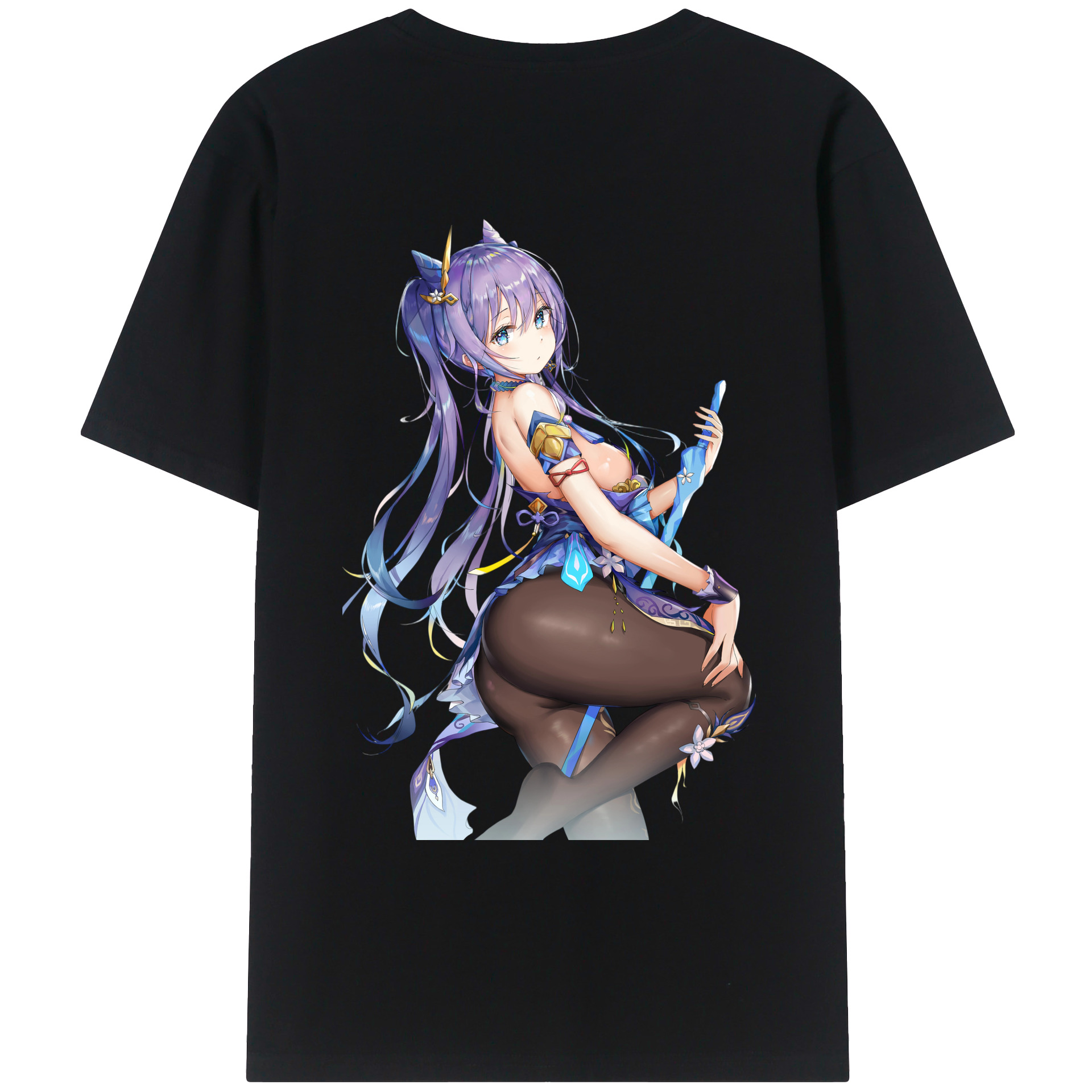 げんし神 刻晴 こくせい genshin Kokusei レディース半袖Tシャツ(バックプリント)