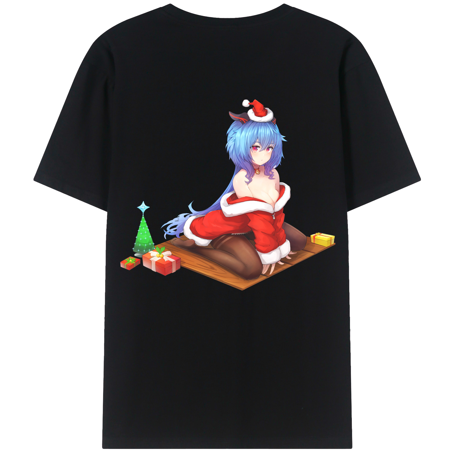 げんし神 甘雨 かんう genshin Ganyu レディース半袖Tシャツ(バックプリント)