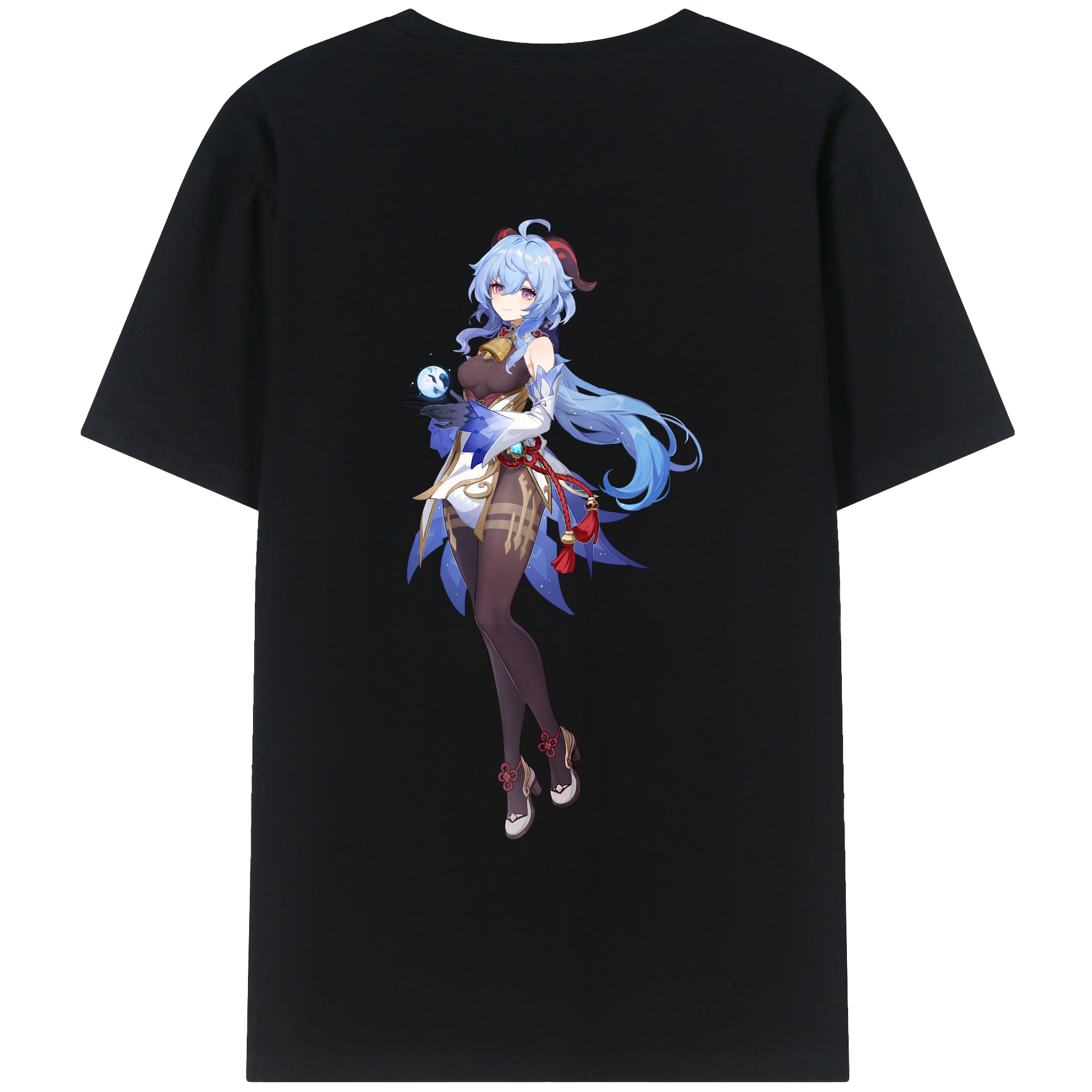 げんし神 甘雨 かんう genshin Ganyu レディース半袖Tシャツ(バックプリント)
