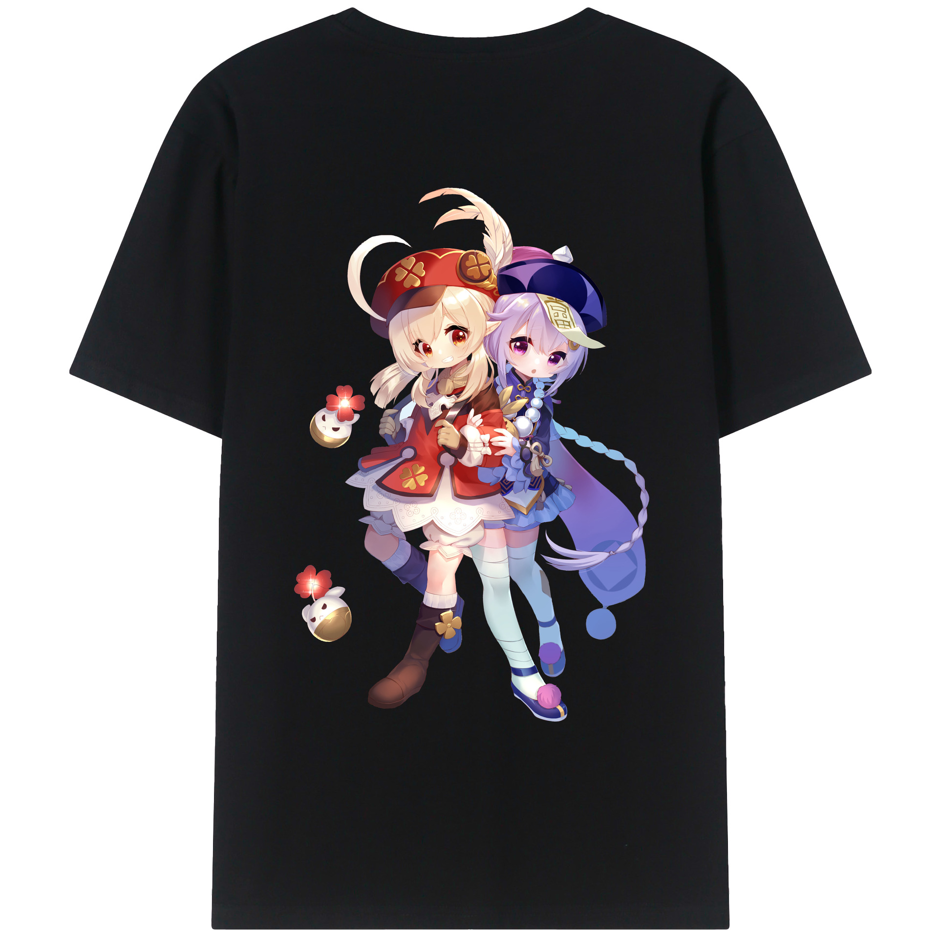 げんし神 七七 なな  genshin Nana レディース半袖Tシャツ(バックプリント)