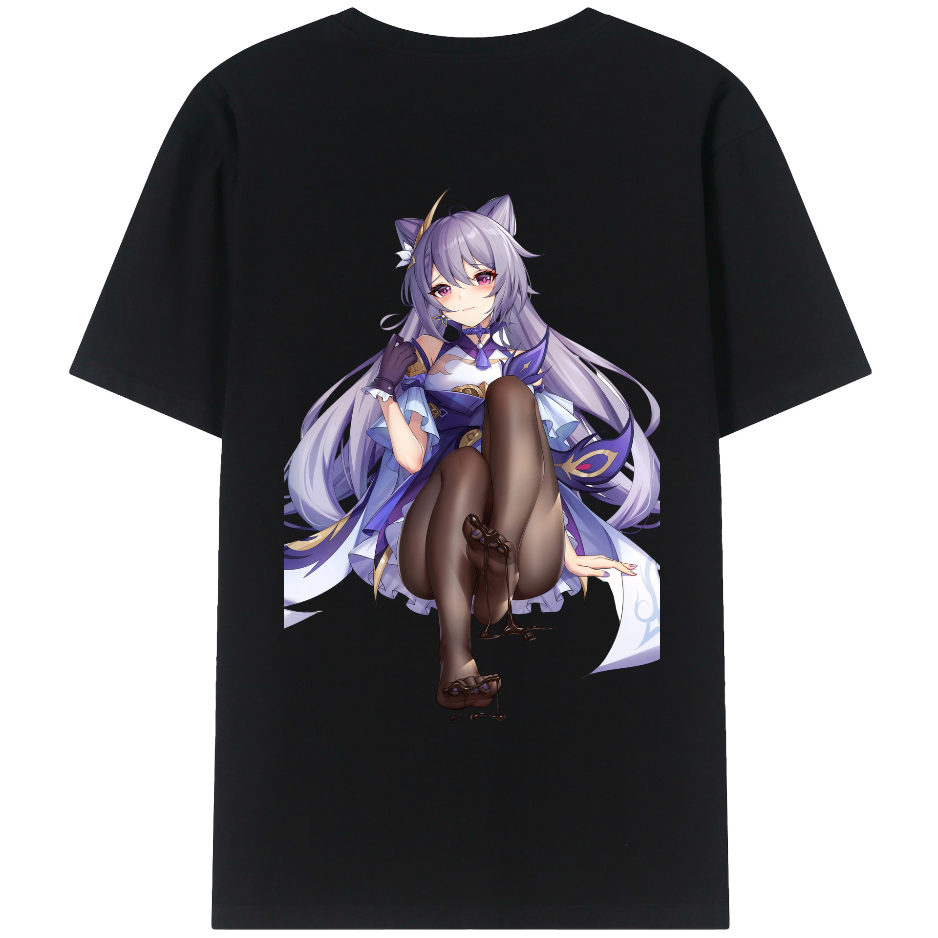 げんし神 刻晴 こくせい genshin Kokusei レディース半袖Tシャツ(バックプリント)