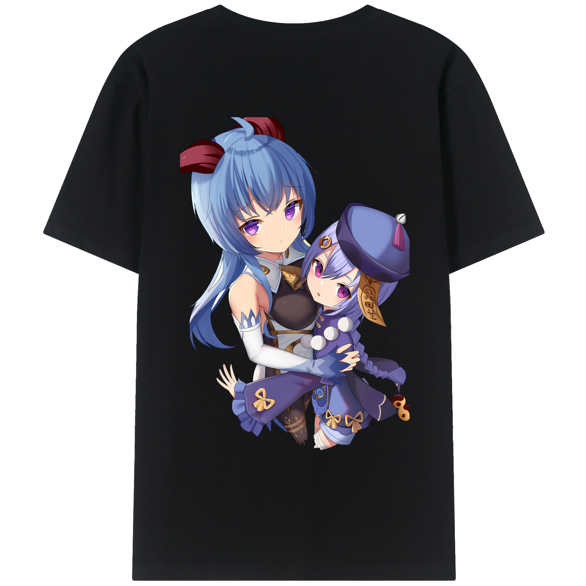 げんし神 甘雨 かんう genshin Ganyu レディース半袖Tシャツ(バックプリント)