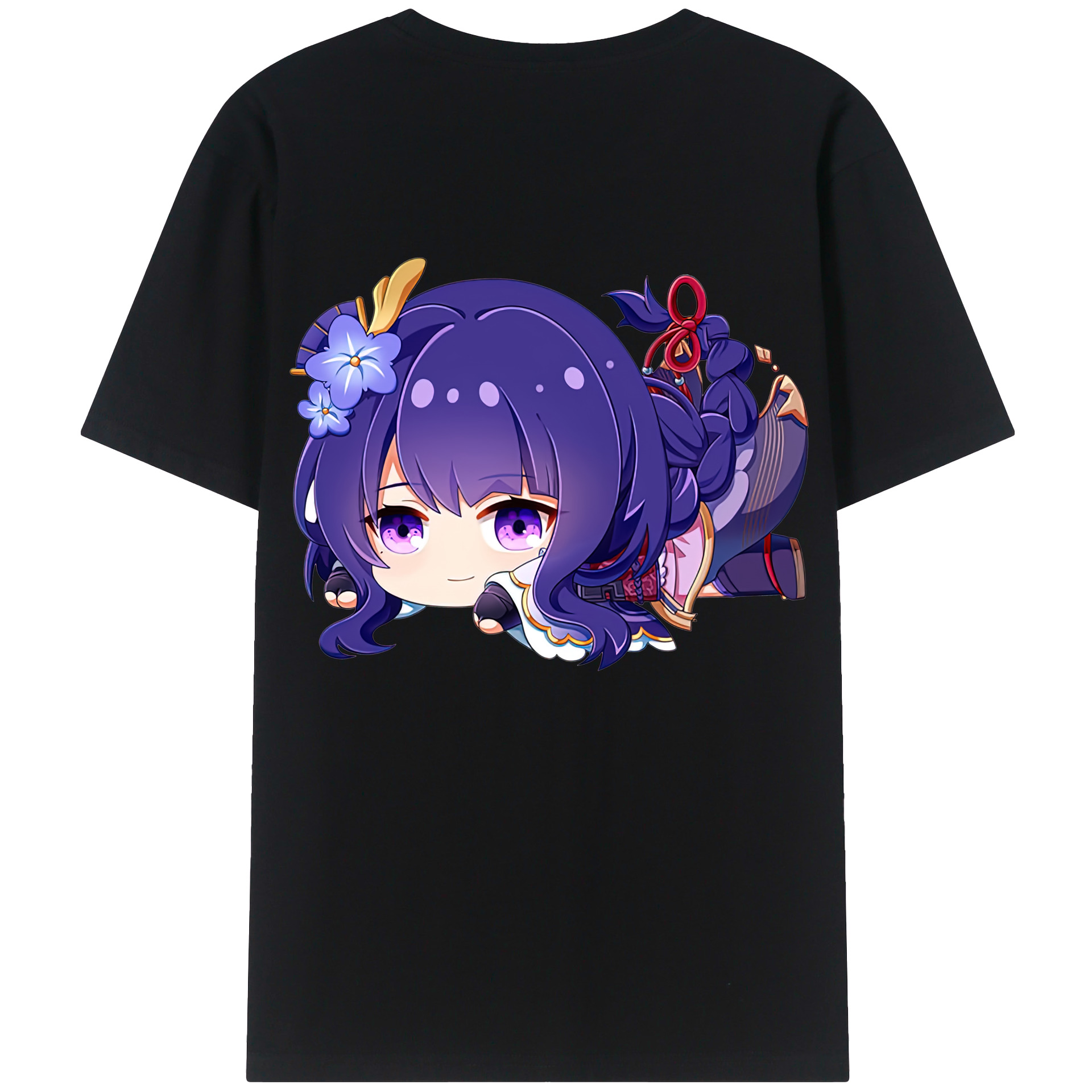 げんし神 雷電将軍 らいでんしょうぐん genshin Raiden Shogun レディース半袖Tシャツ(バックプリント)