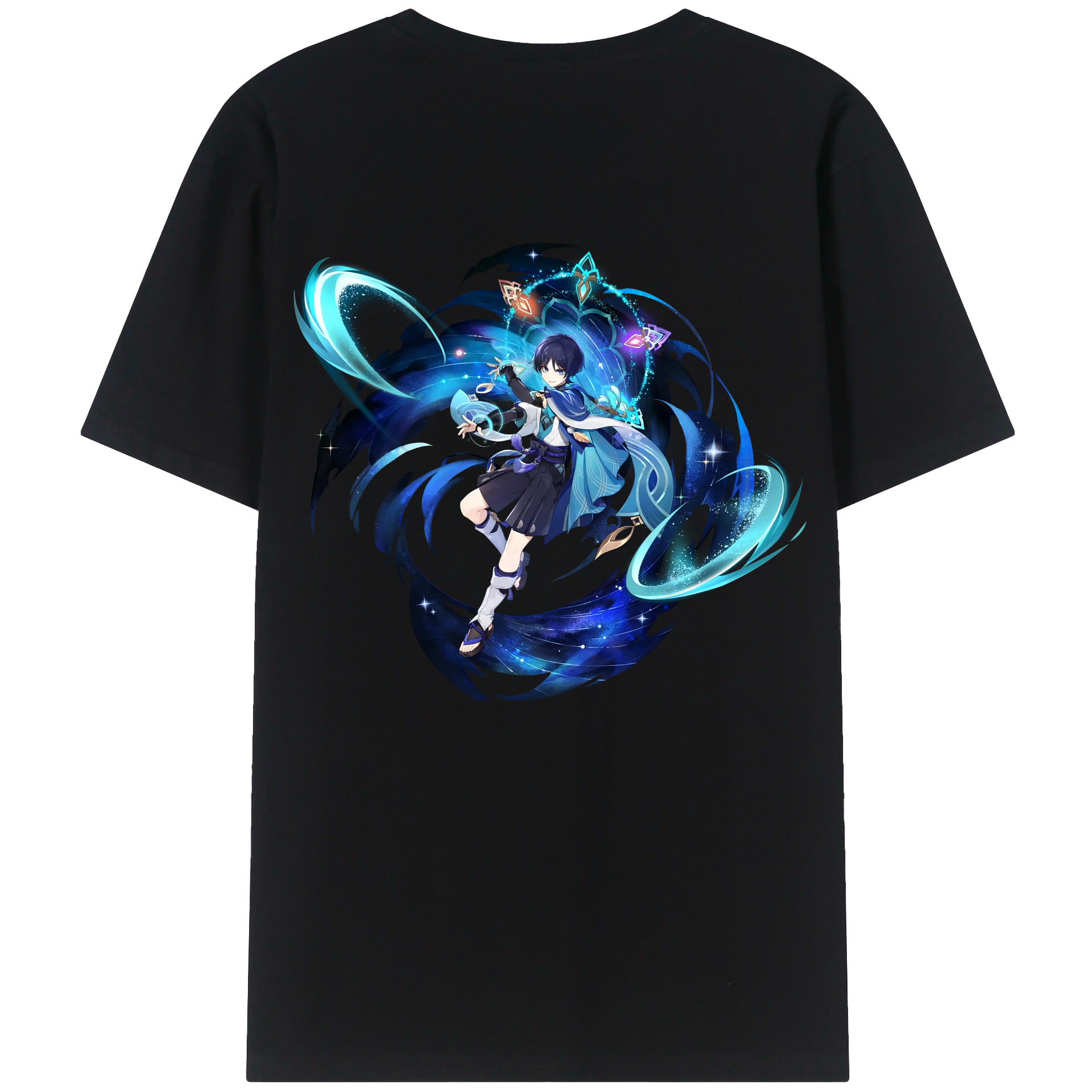 げんし神 さんペい genshin Sanpei レディース半袖Tシャツ(バックプリント)