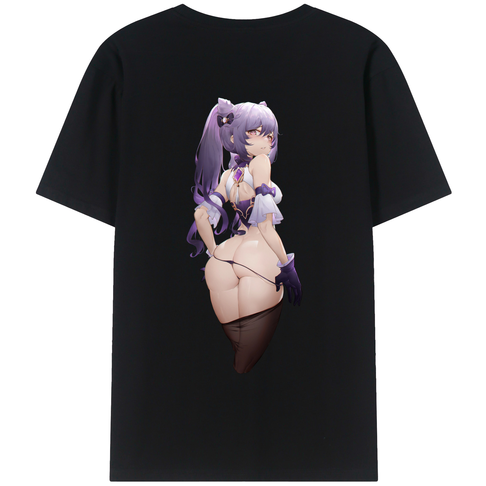 げんし神 刻晴 こくせい genshin Kokusei レディース半袖Tシャツ(バックプリント)