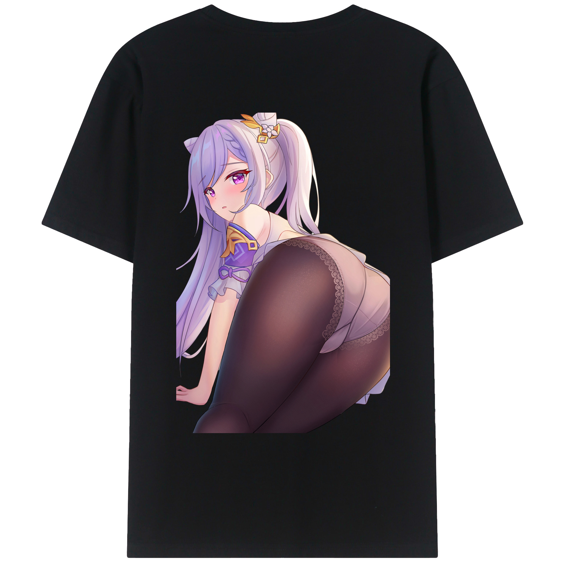 げんし神 刻晴 こくせい genshin Kokusei レディース半袖Tシャツ(バックプリント)