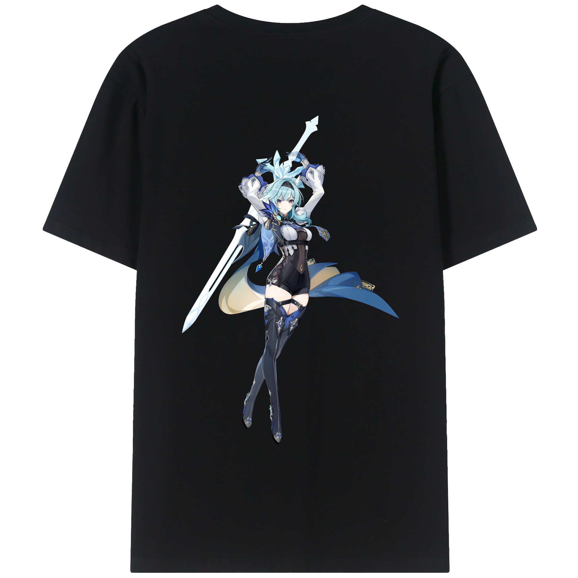 げんし神 优菈 ゆうら genshin Yūra レディース半袖Tシャツ(バックプリント)