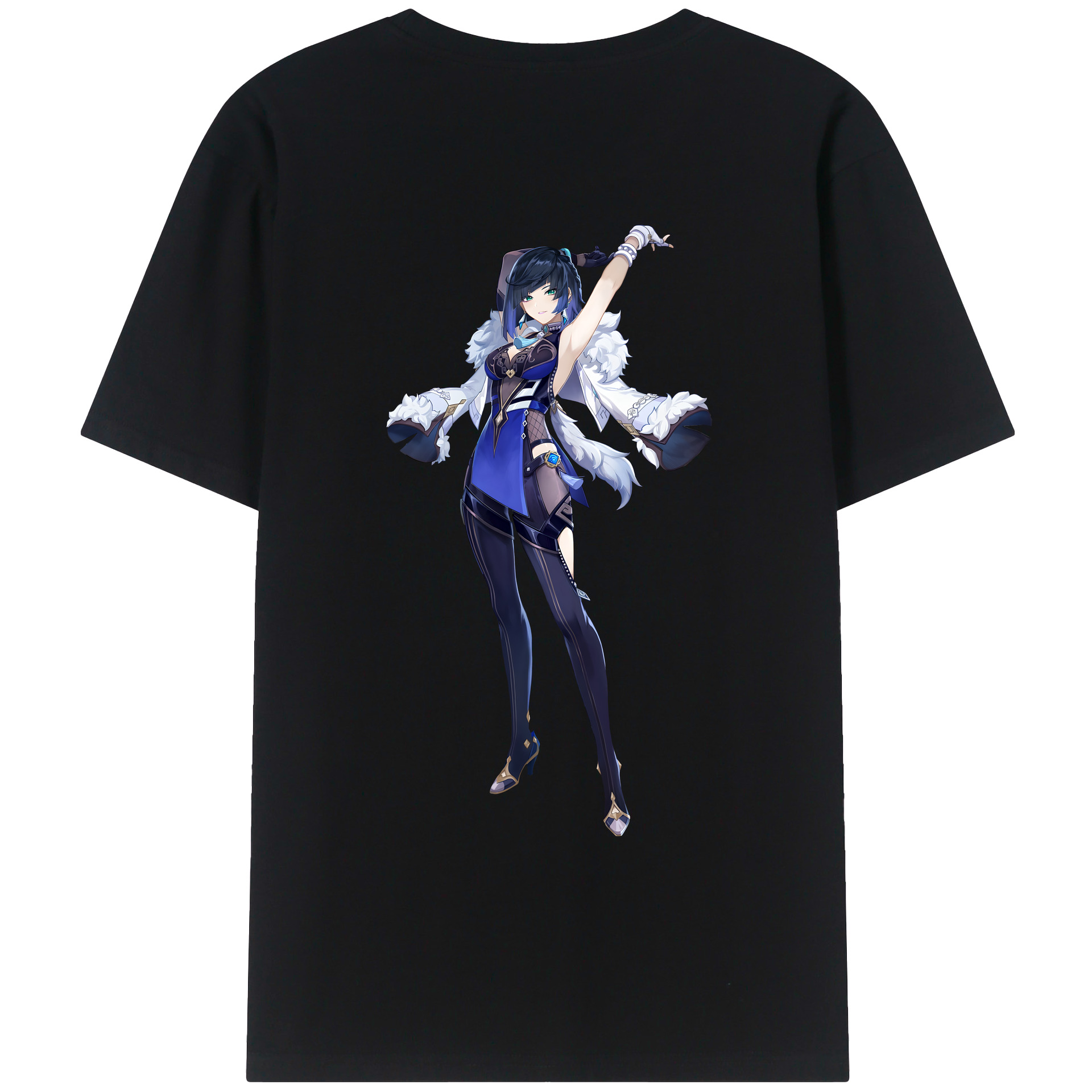 げんし神 夜兰 やらん genshin Yaran レディース半袖Tシャツ(バックプリント)