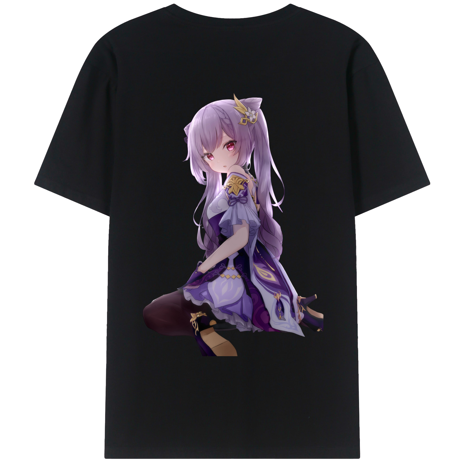 げんし神 刻晴 こくせい genshin Kokusei レディース半袖Tシャツ(バックプリント)