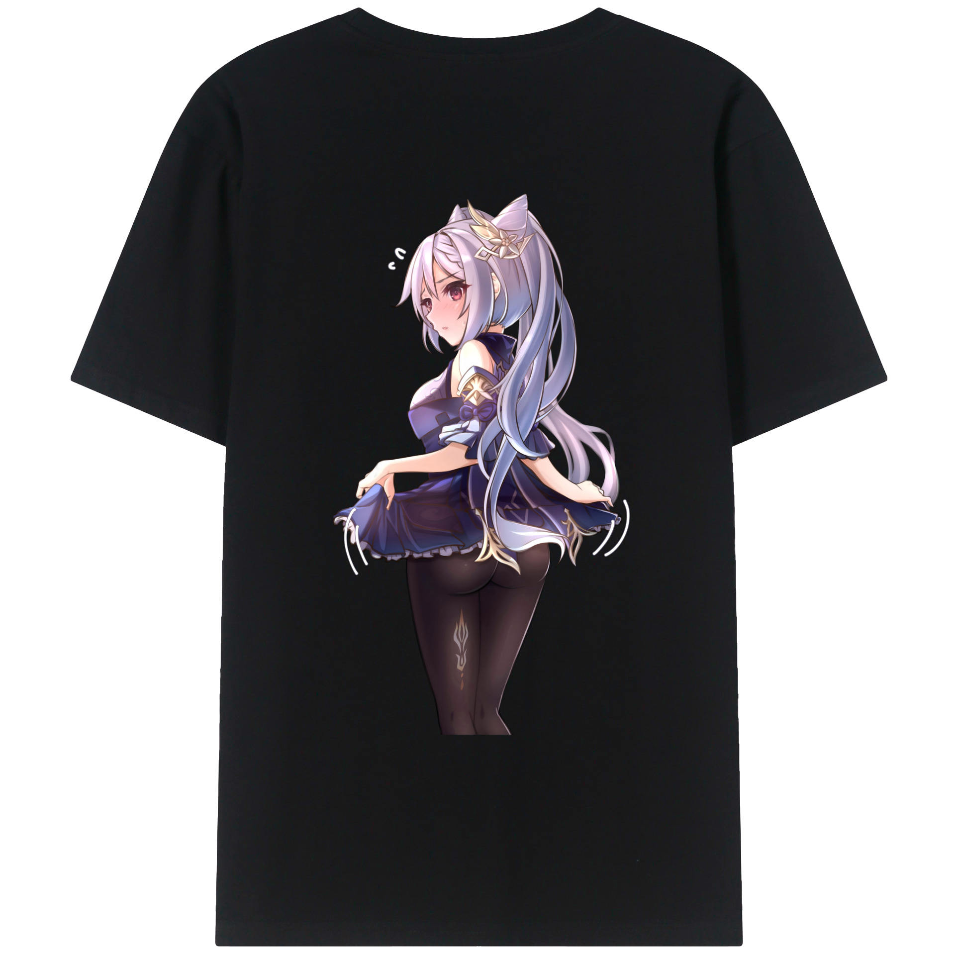 げんし神 刻晴 こくせい genshin Kokusei レディース半袖Tシャツ(バックプリント)