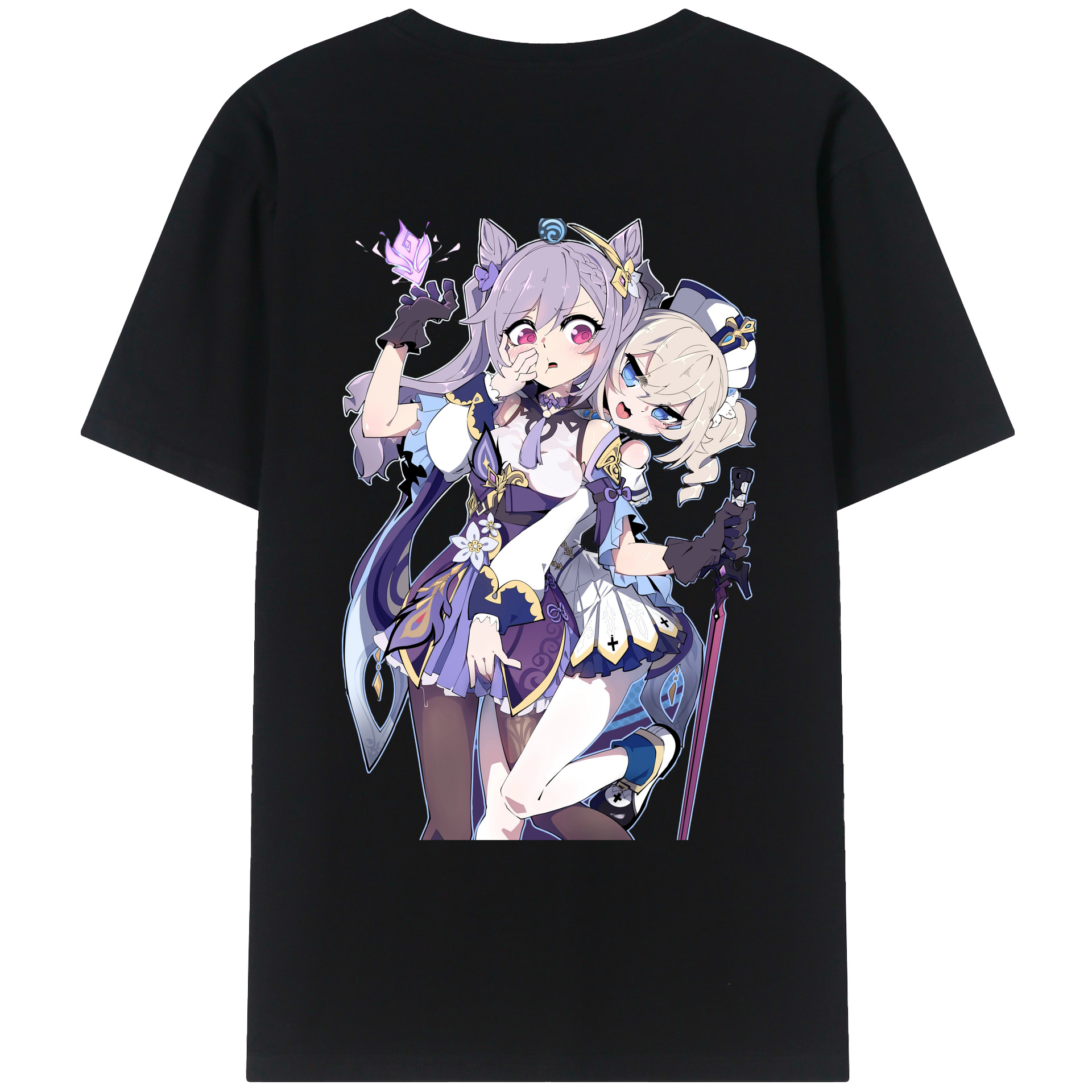 げんし神 刻晴 こくせい genshin Kokusei レディース半袖Tシャツ(バックプリント)