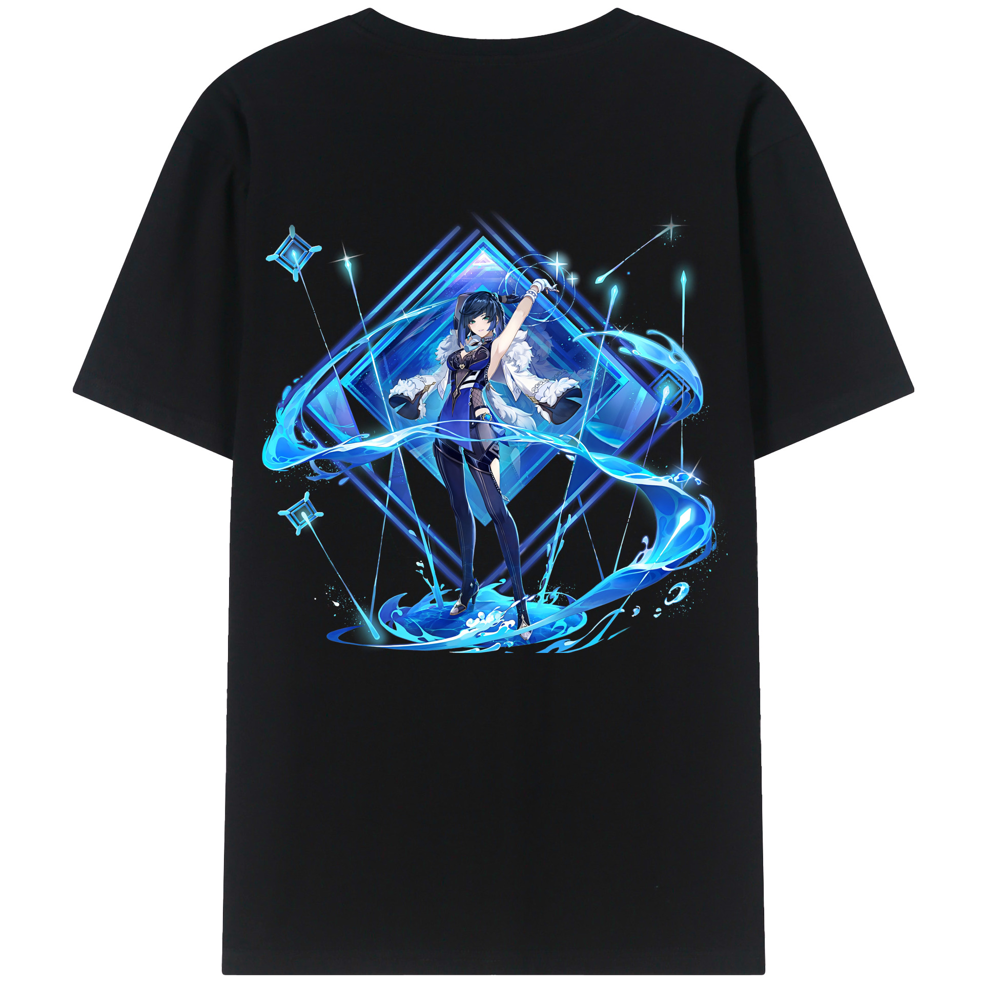 げんし神 夜兰 やらん genshin Yaran レディース半袖Tシャツ(バックプリント)