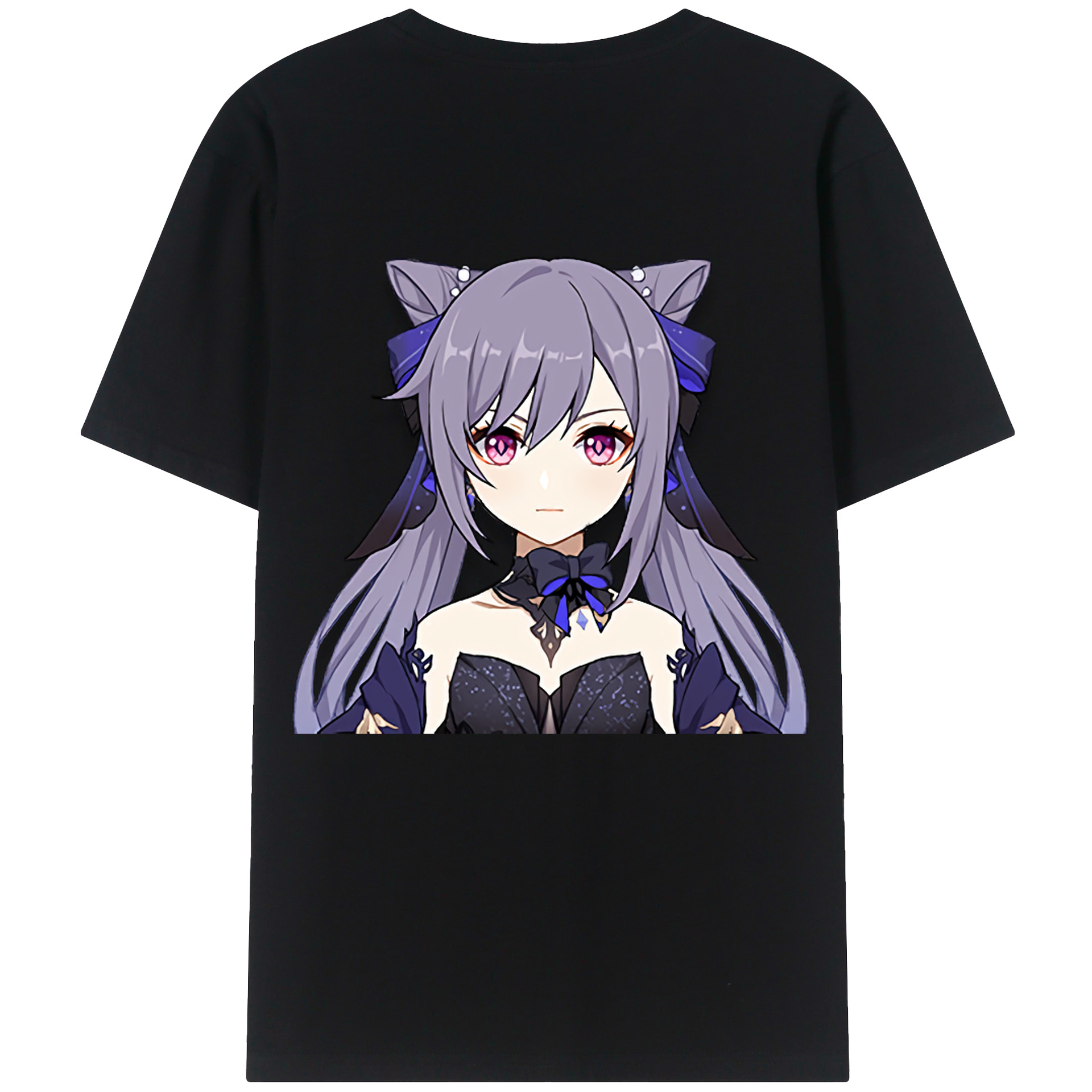げんし神 刻晴 こくせい genshin Kokusei レディース半袖Tシャツ(バックプリント)