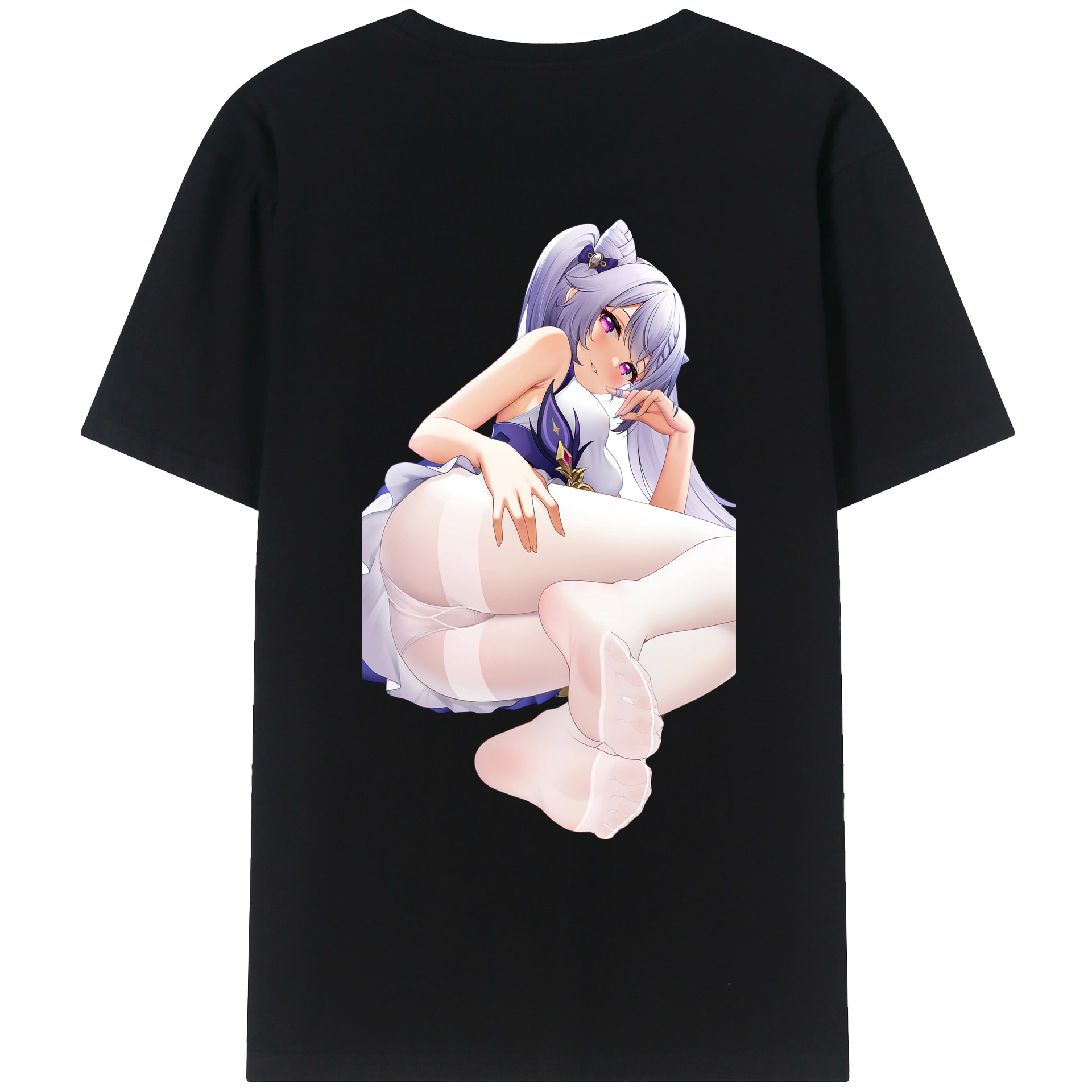 げんし神 刻晴 こくせい genshin Kokusei レディース半袖Tシャツ(バックプリント)