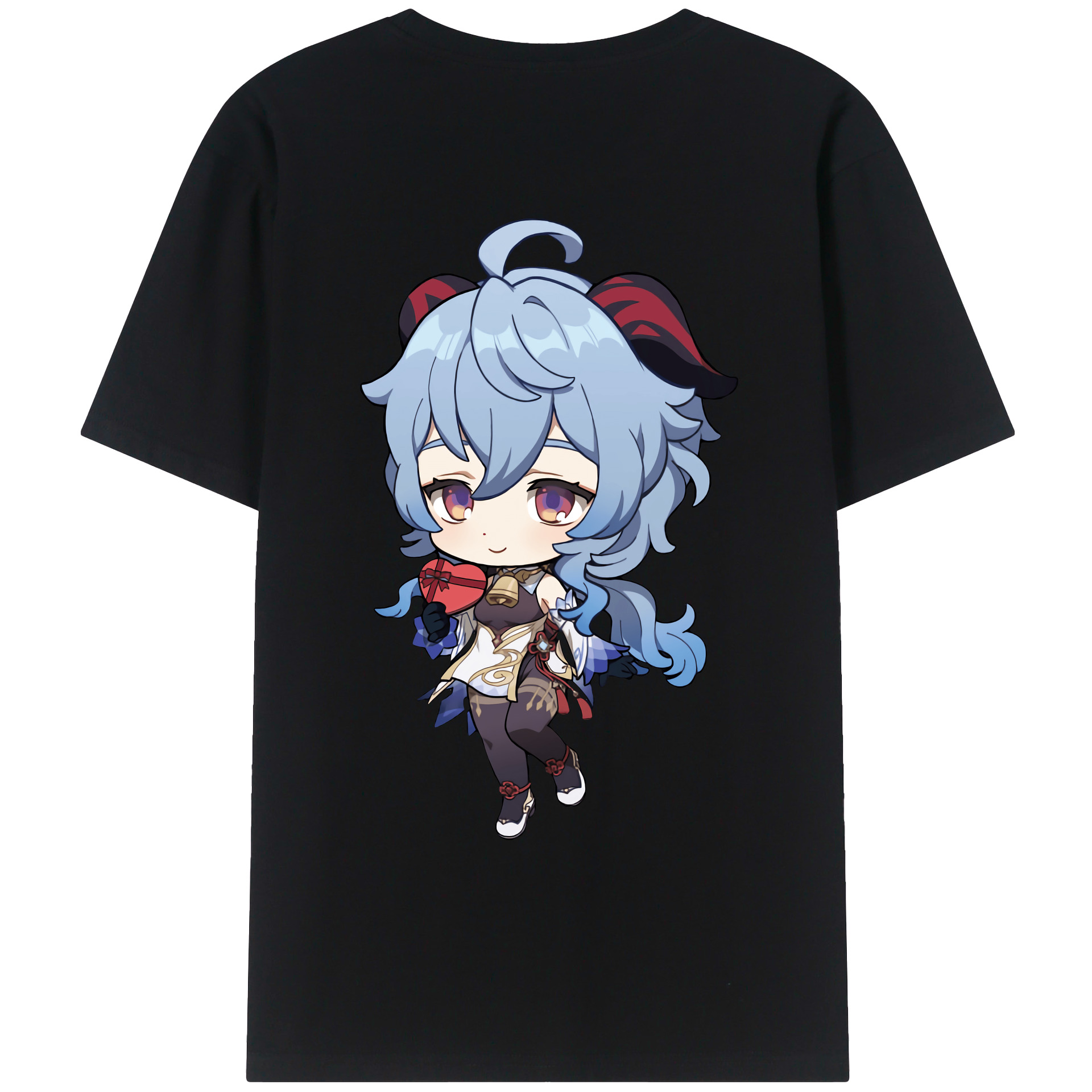 げんし神 甘雨 かんう genshin Ganyu レディース半袖Tシャツ(バックプリント)