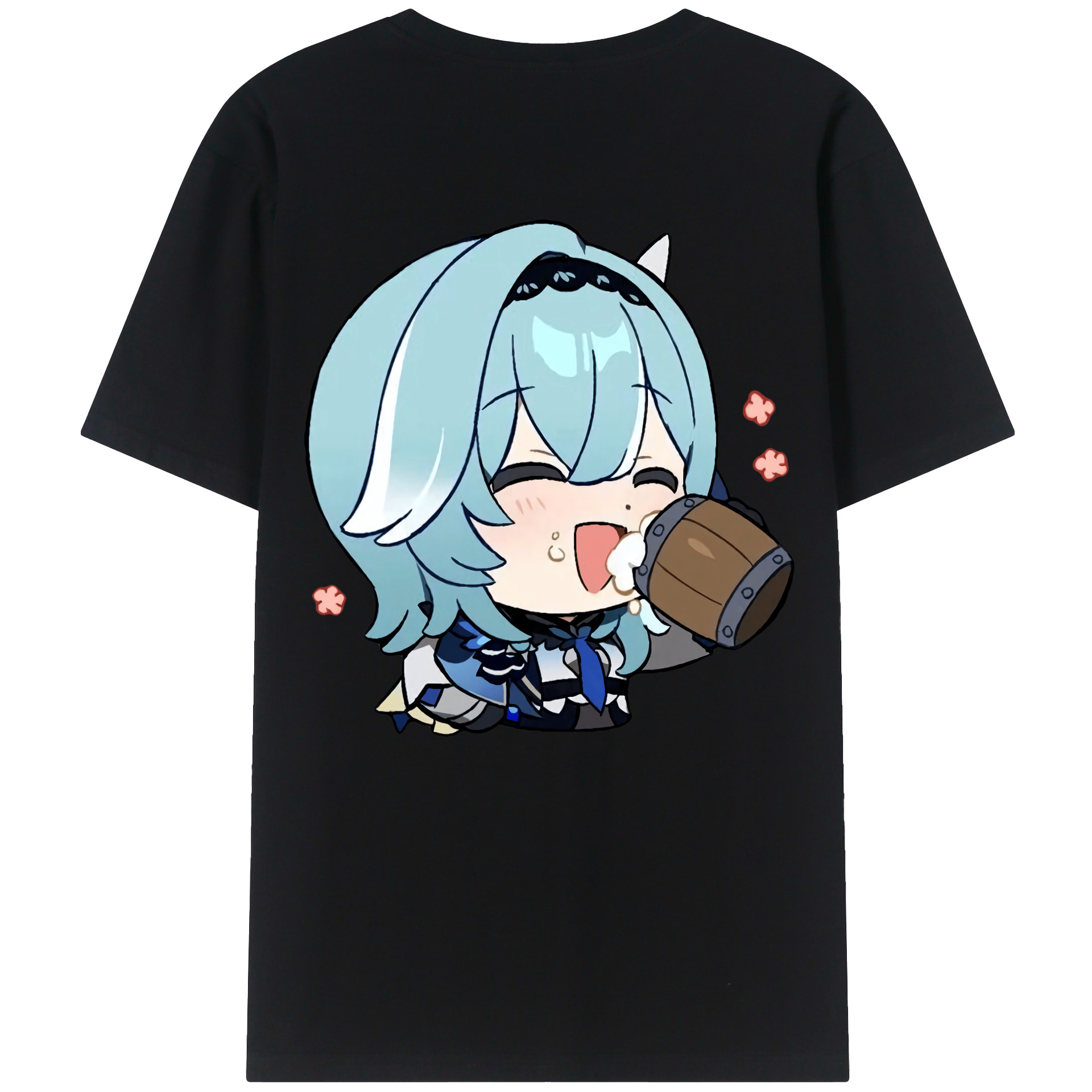 げんし神 优菈 ゆうら genshin Yūra レディース半袖Tシャツ(バックプリント)