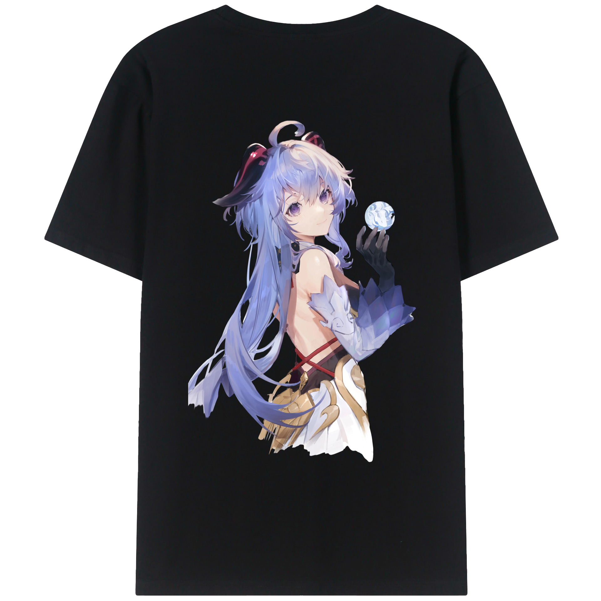 げんし神 甘雨 かんう genshin Ganyu レディース半袖Tシャツ(バックプリント)
