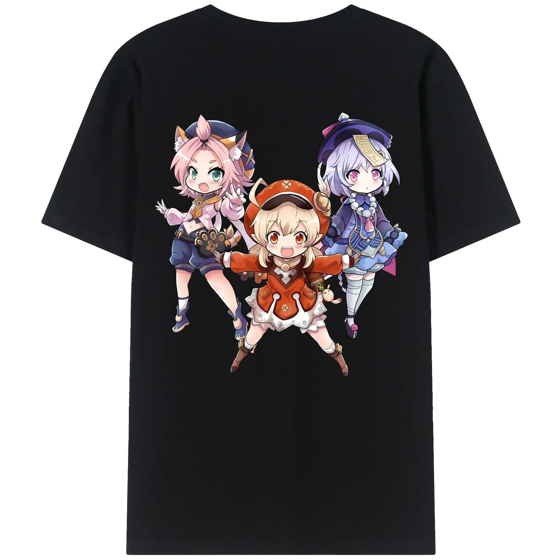 げんし神 七七 なな  genshin Nana レディース半袖Tシャツ(バックプリント)