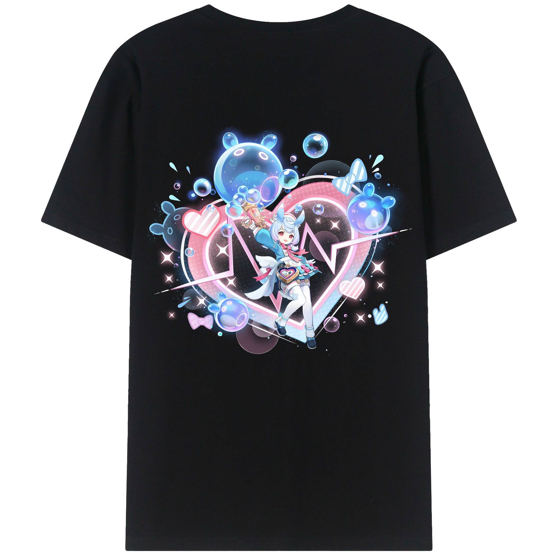 げんし神 シゲウィン genshin Shigewin レディース半袖Tシャツ(バックプリント)