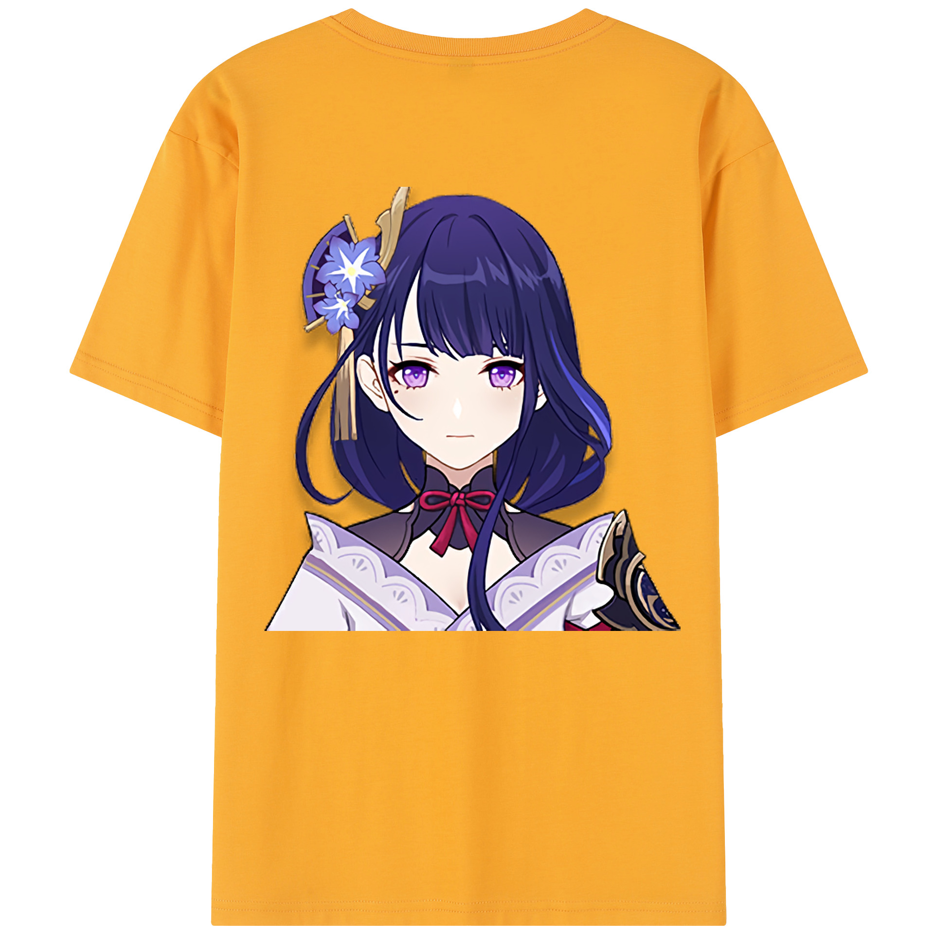 げんし神 雷電将軍 らいでんしょうぐん genshin Raiden Shogun レディース半袖Tシャツ(バックプリント)