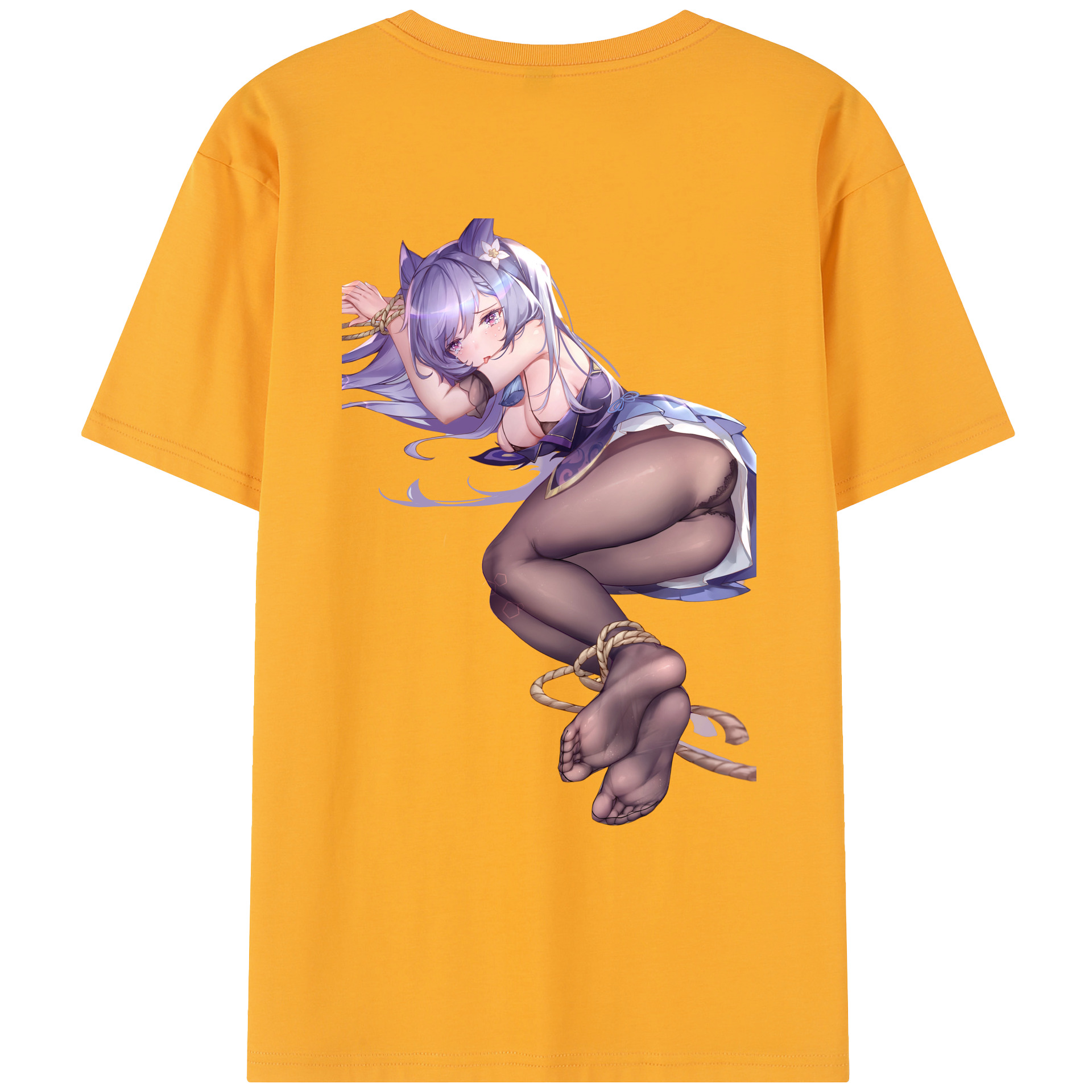 げんし神 刻晴 こくせい genshin Kokusei レディース半袖Tシャツ(バックプリント)