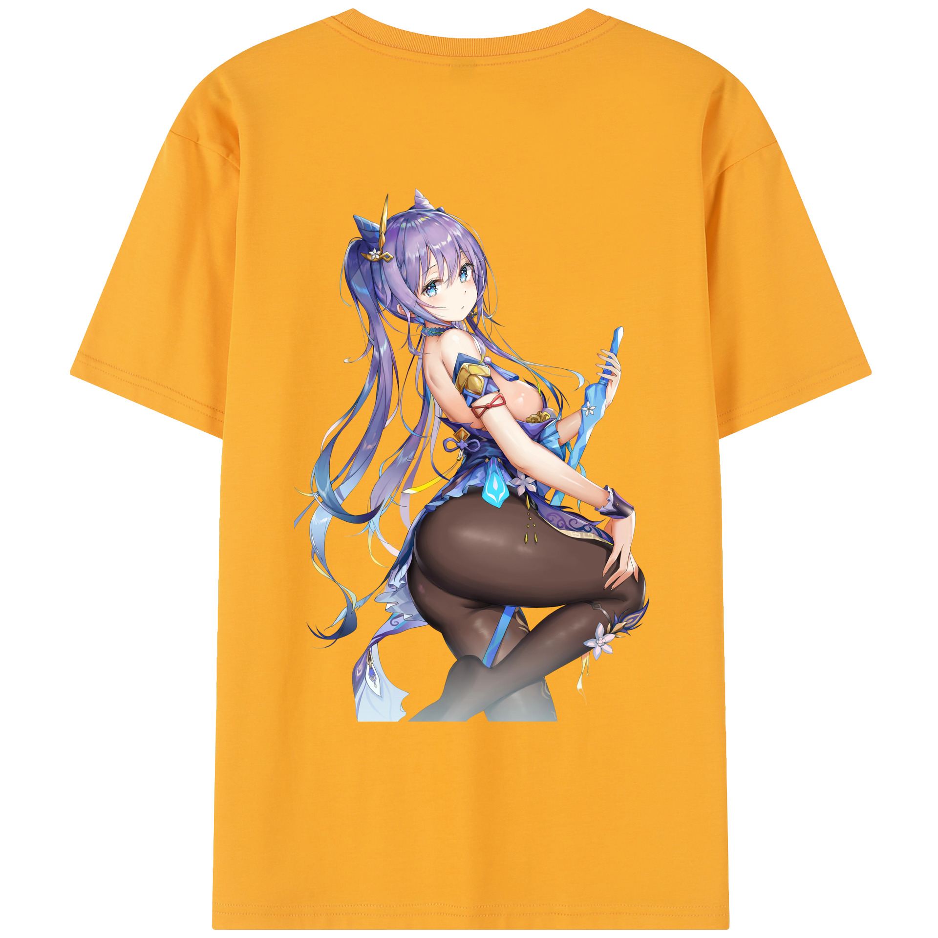 げんし神 刻晴 こくせい genshin Kokusei レディース半袖Tシャツ(バックプリント)