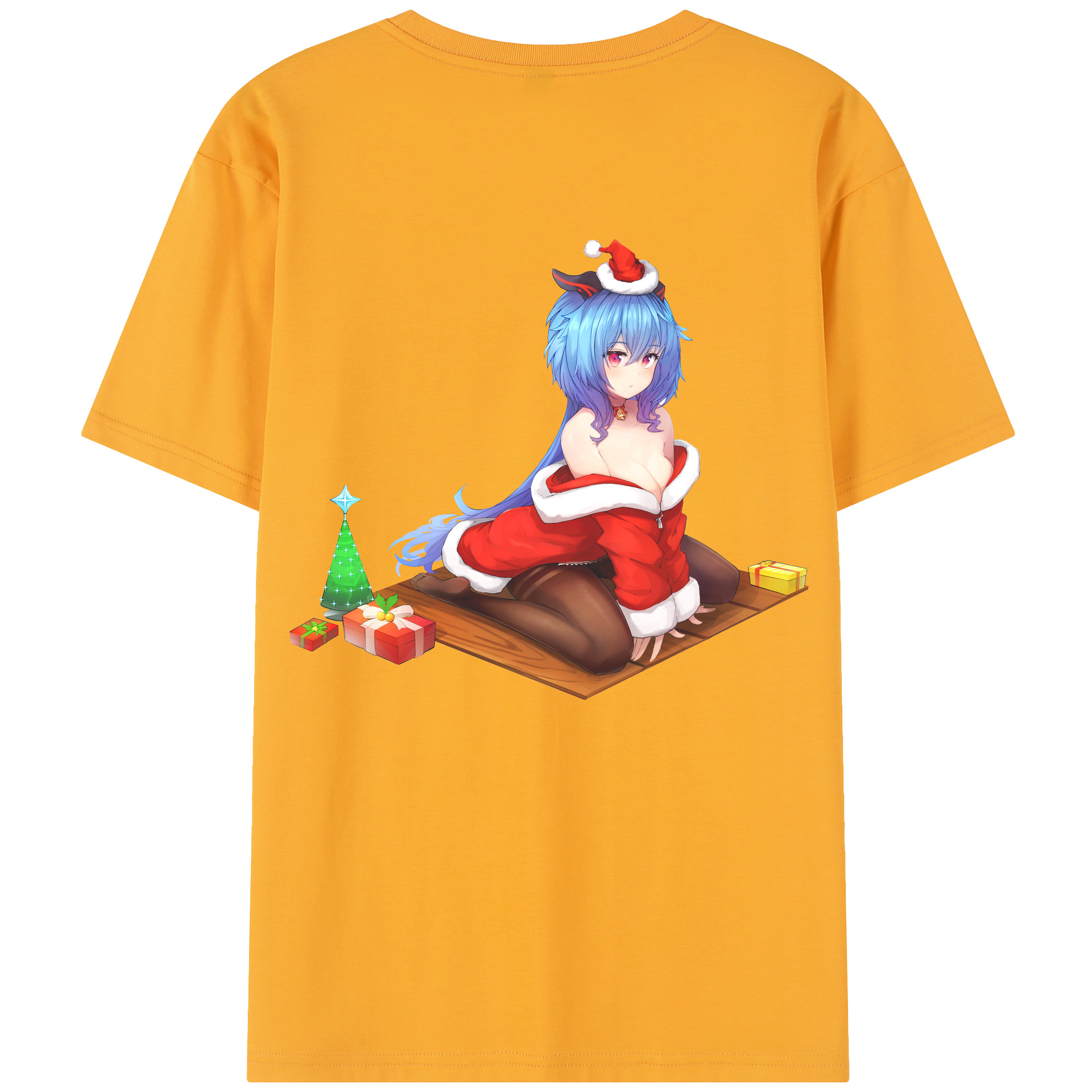 げんし神 甘雨 かんう genshin Ganyu レディース半袖Tシャツ(バックプリント)