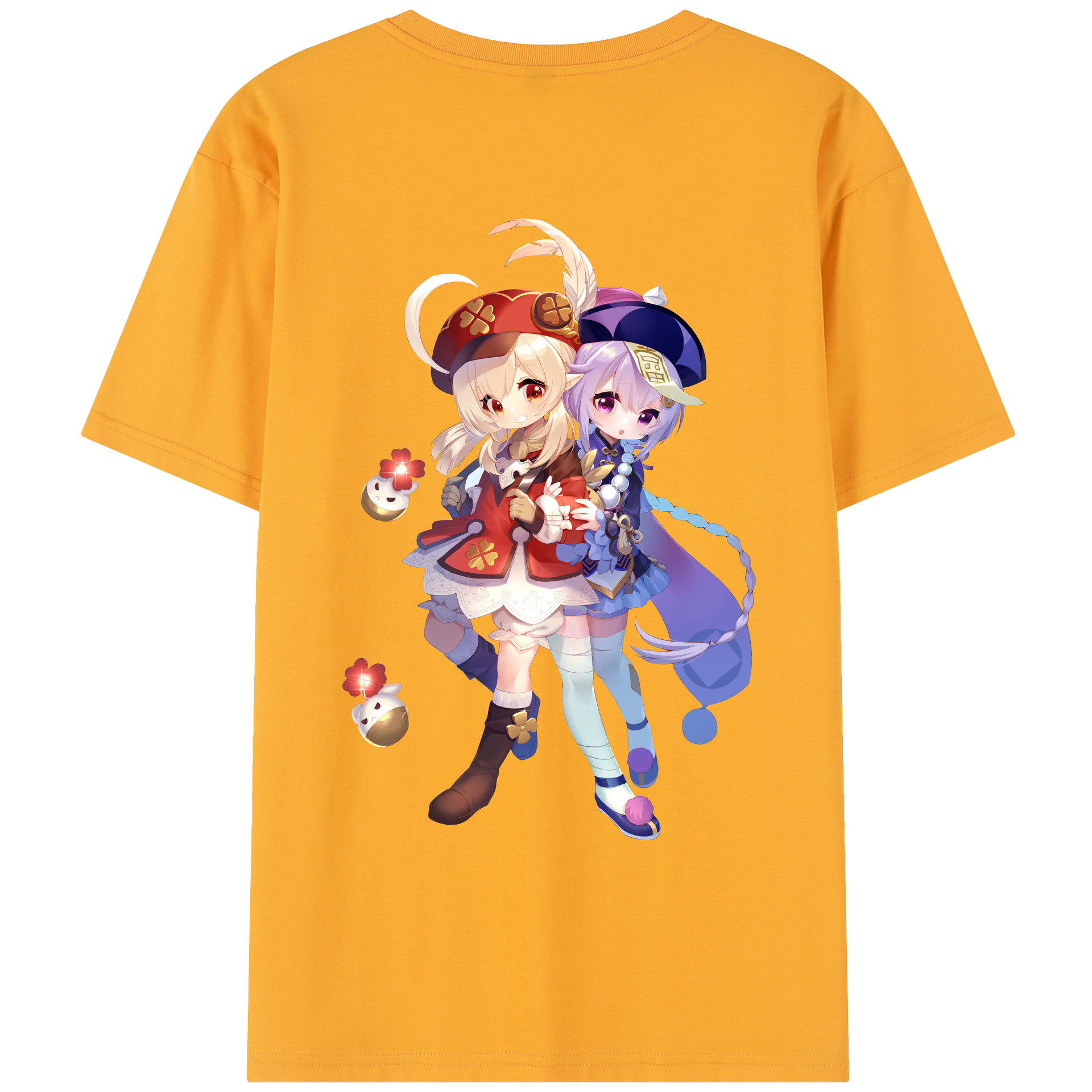 げんし神 七七 なな  genshin Nana レディース半袖Tシャツ(バックプリント)