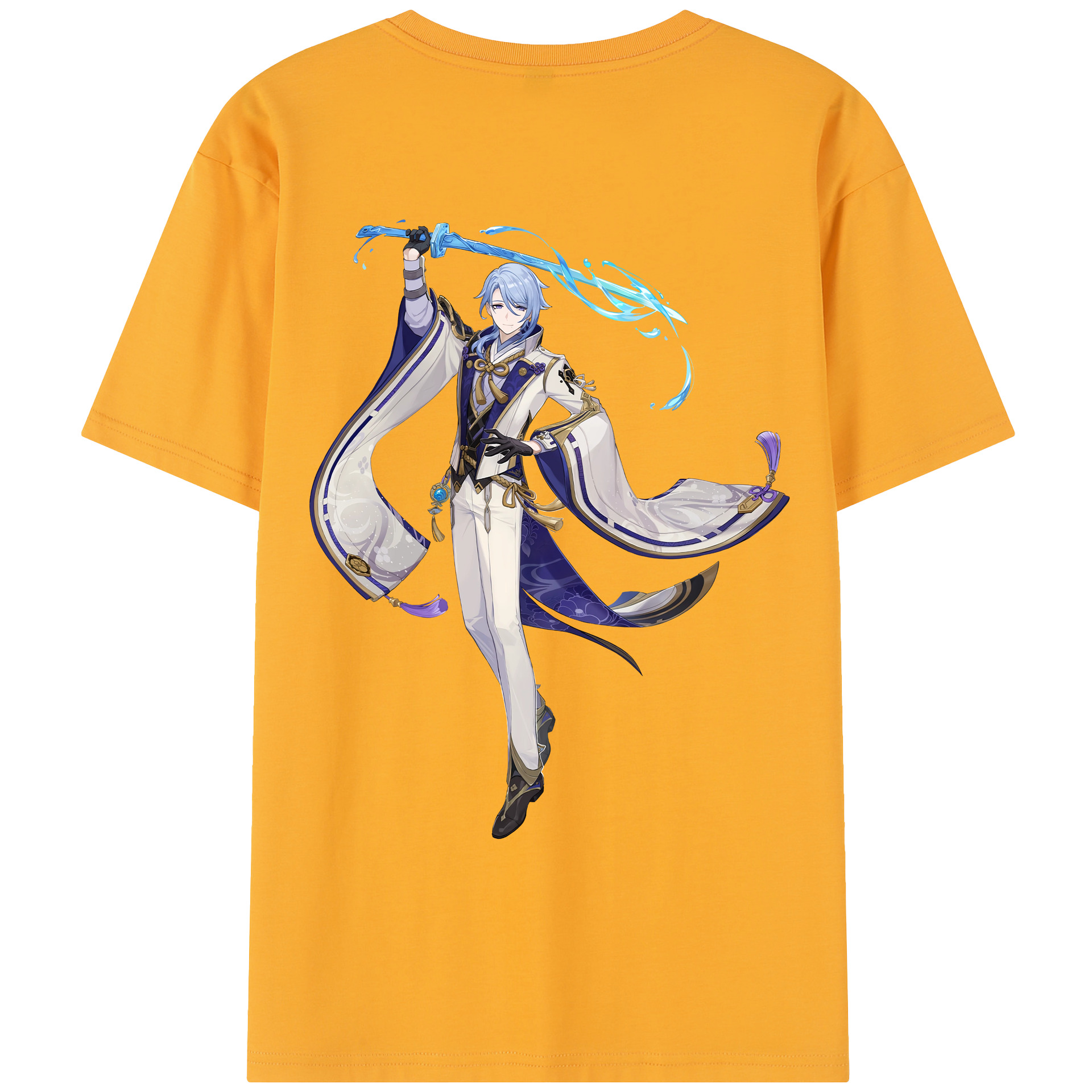 げんし神 神里綾人 かみさとあやと genshin Kamisato Ayato レディース半袖Tシャツ(バックプリント)