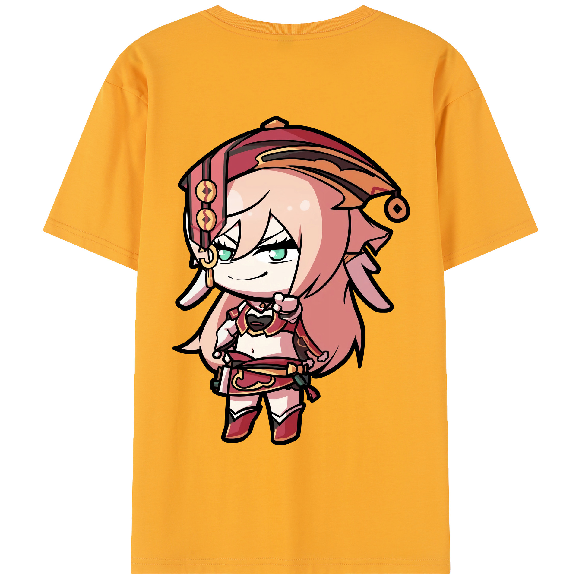 げんし神 ヤンフェイ genshin Yanfei レディース半袖Tシャツ(バックプリント)