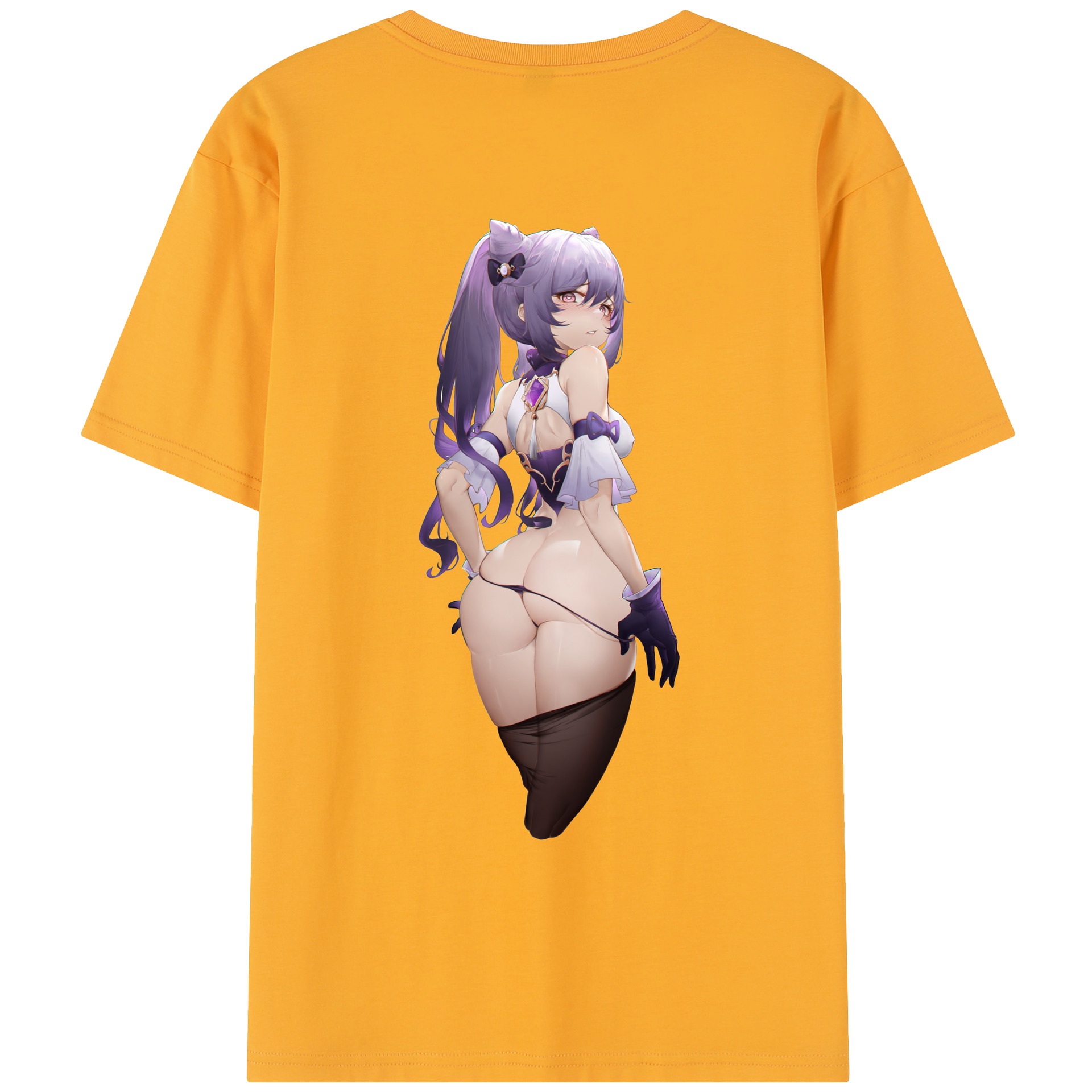 げんし神 刻晴 こくせい genshin Kokusei レディース半袖Tシャツ(バックプリント)