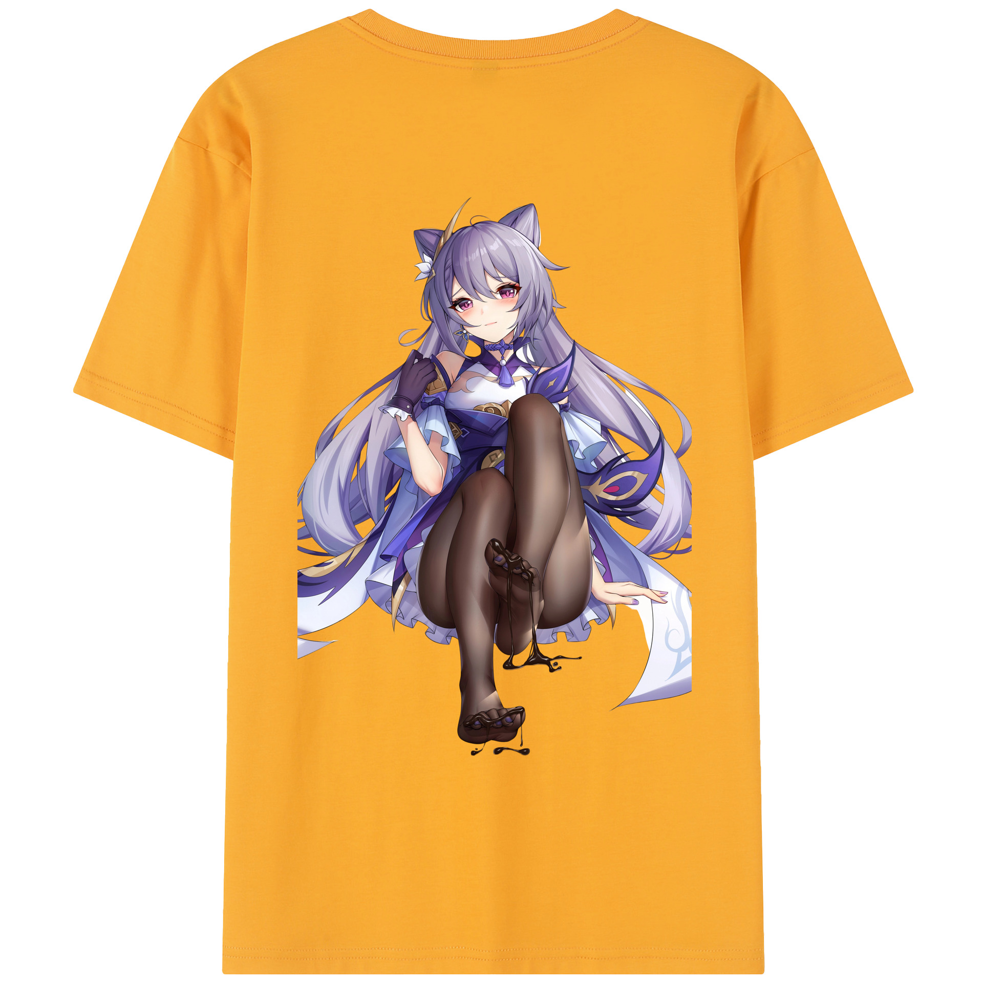 げんし神 刻晴 こくせい genshin Kokusei レディース半袖Tシャツ(バックプリント)