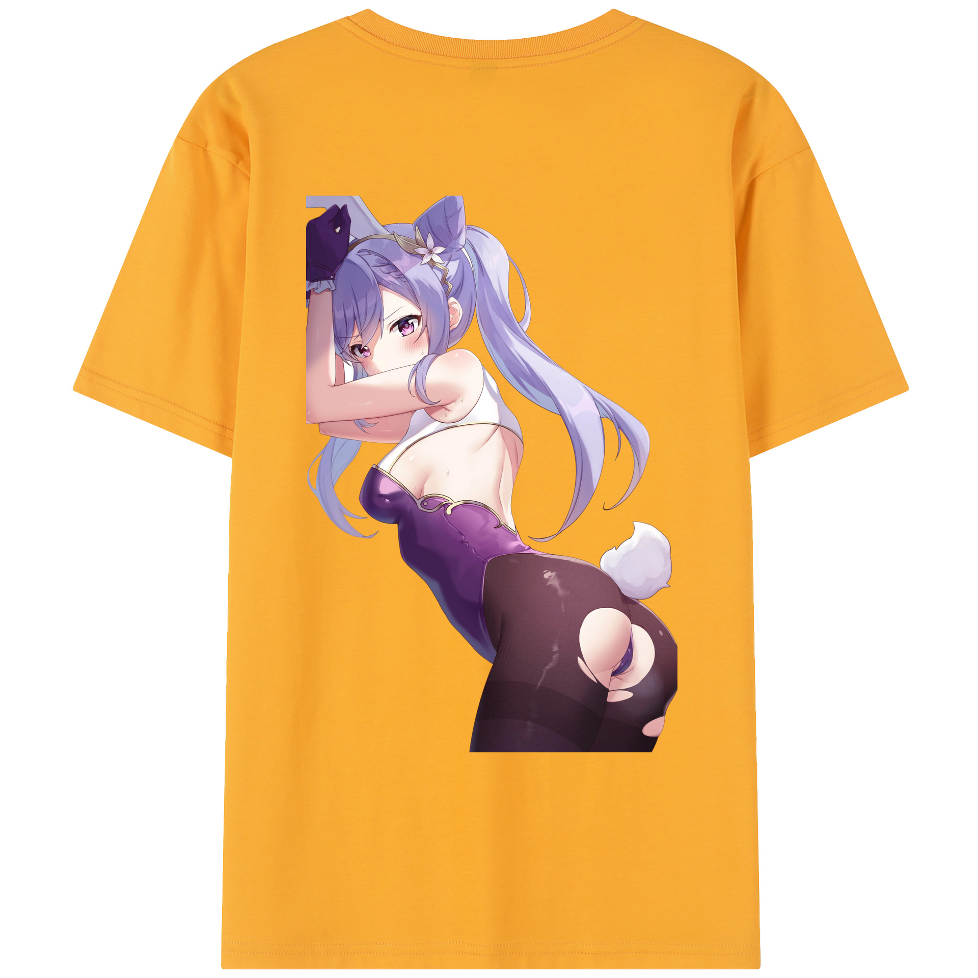 げんし神 刻晴 こくせい genshin Kokusei レディース半袖Tシャツ(バックプリント)
