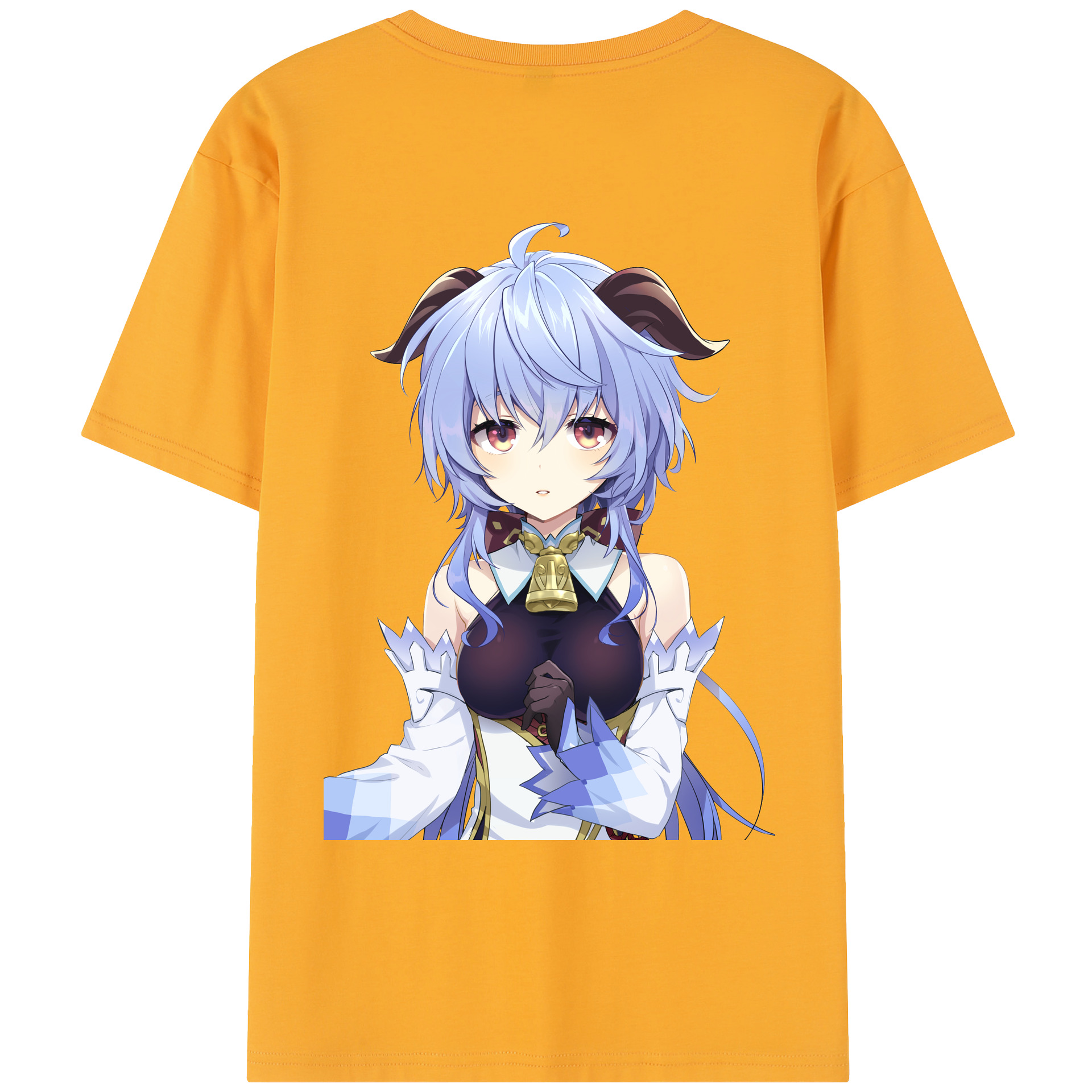 げんし神 甘雨 かんう genshin Ganyu レディース半袖Tシャツ(バックプリント)
