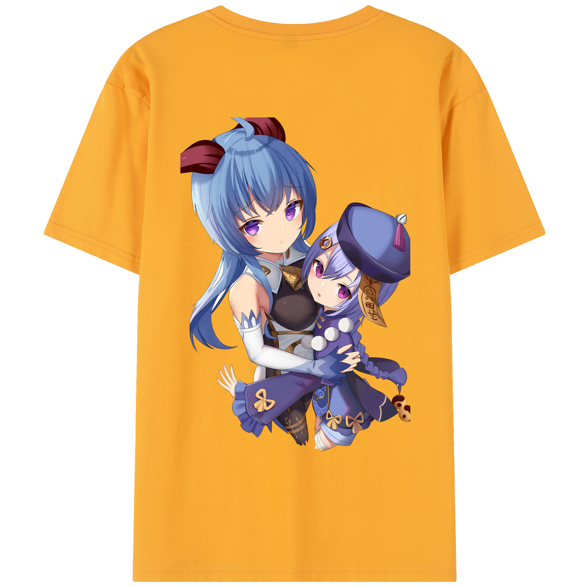 げんし神 甘雨 かんう genshin Ganyu レディース半袖Tシャツ(バックプリント)