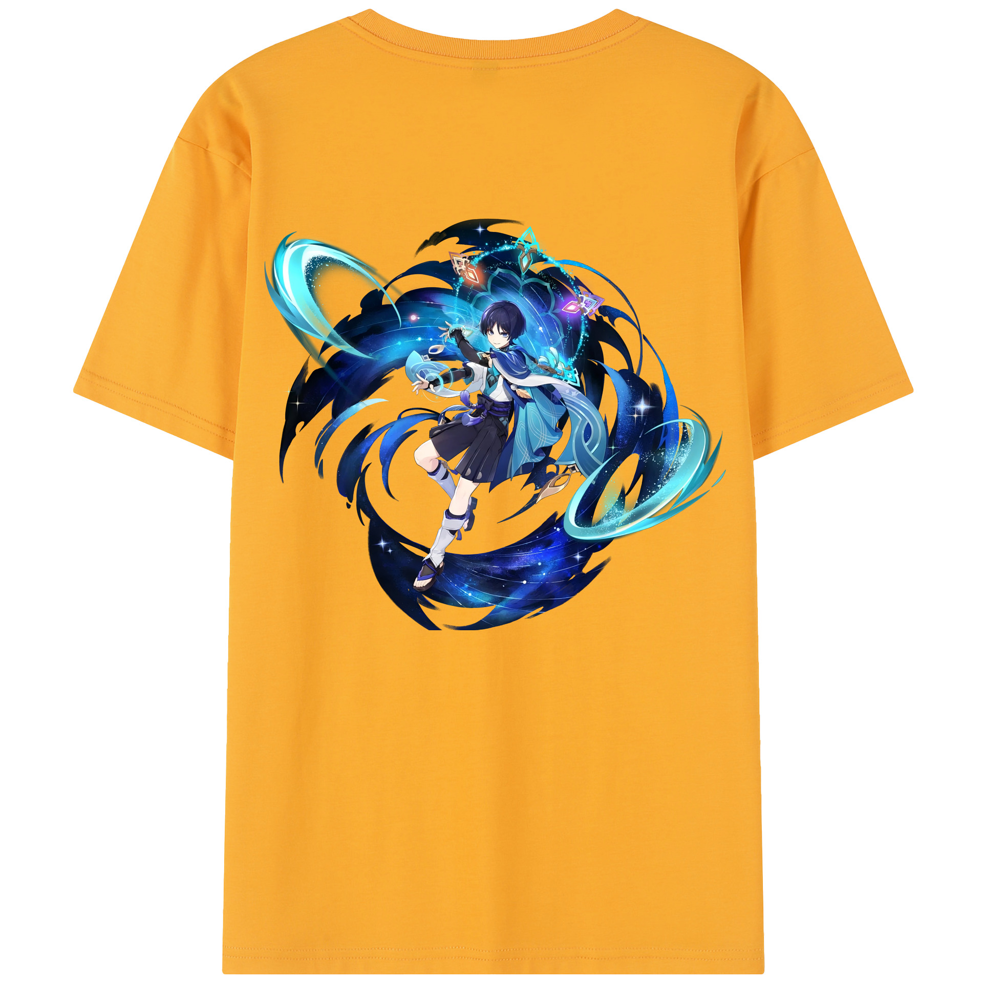 げんし神 さんペい genshin Sanpei レディース半袖Tシャツ(バックプリント)