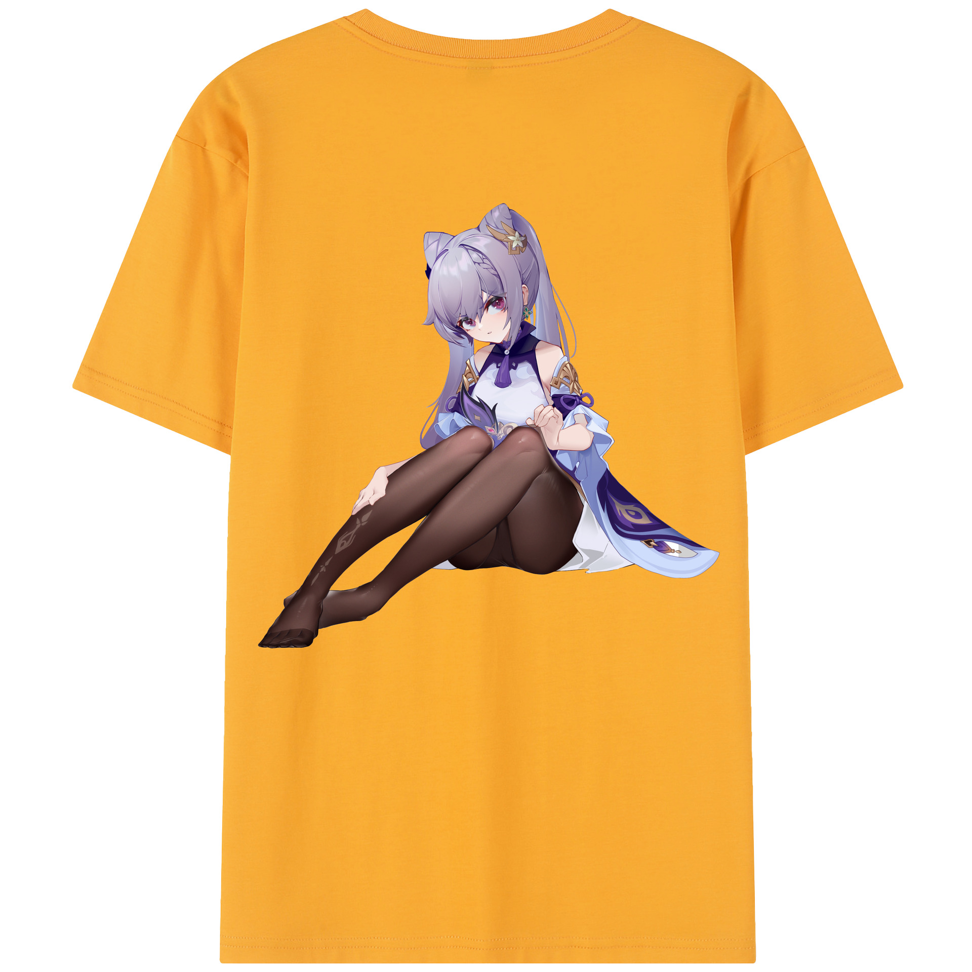 げんし神 刻晴 こくせい genshin Kokusei レディース半袖Tシャツ(バックプリント)
