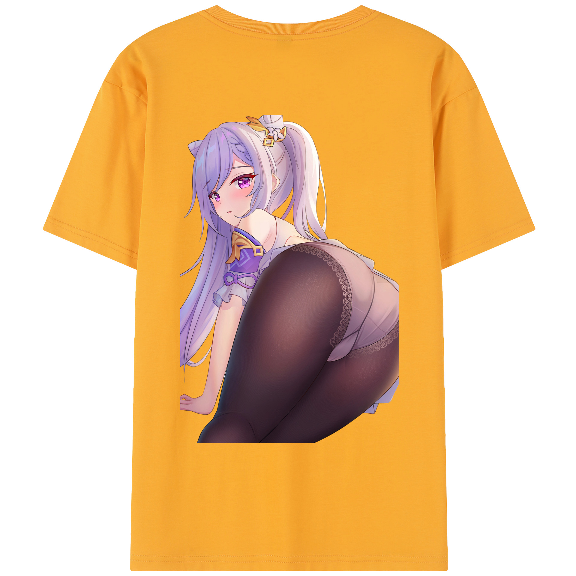 げんし神 刻晴 こくせい genshin Kokusei レディース半袖Tシャツ(バックプリント)
